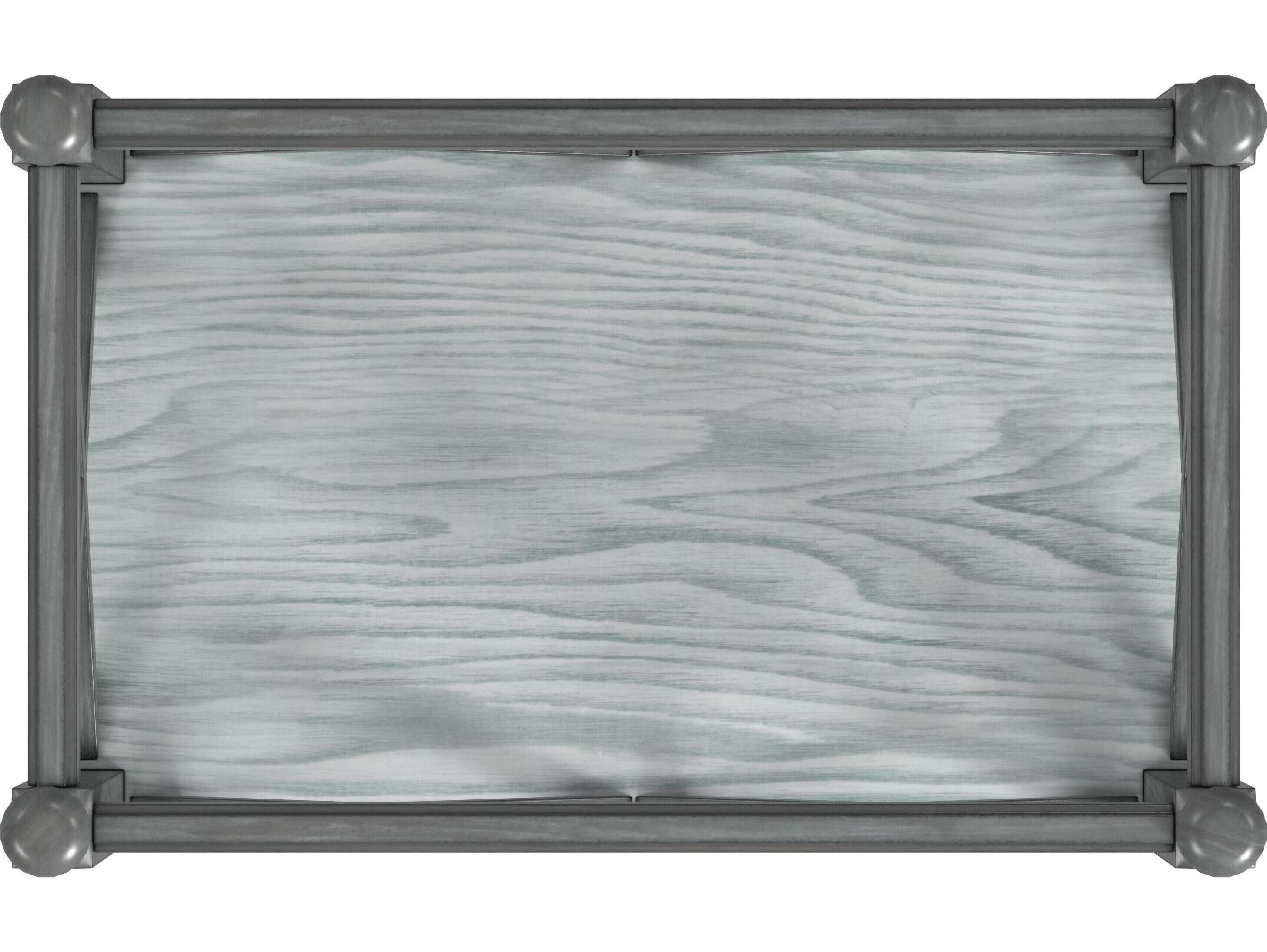 Butler Foster Wood Powder Gray Bar Cart