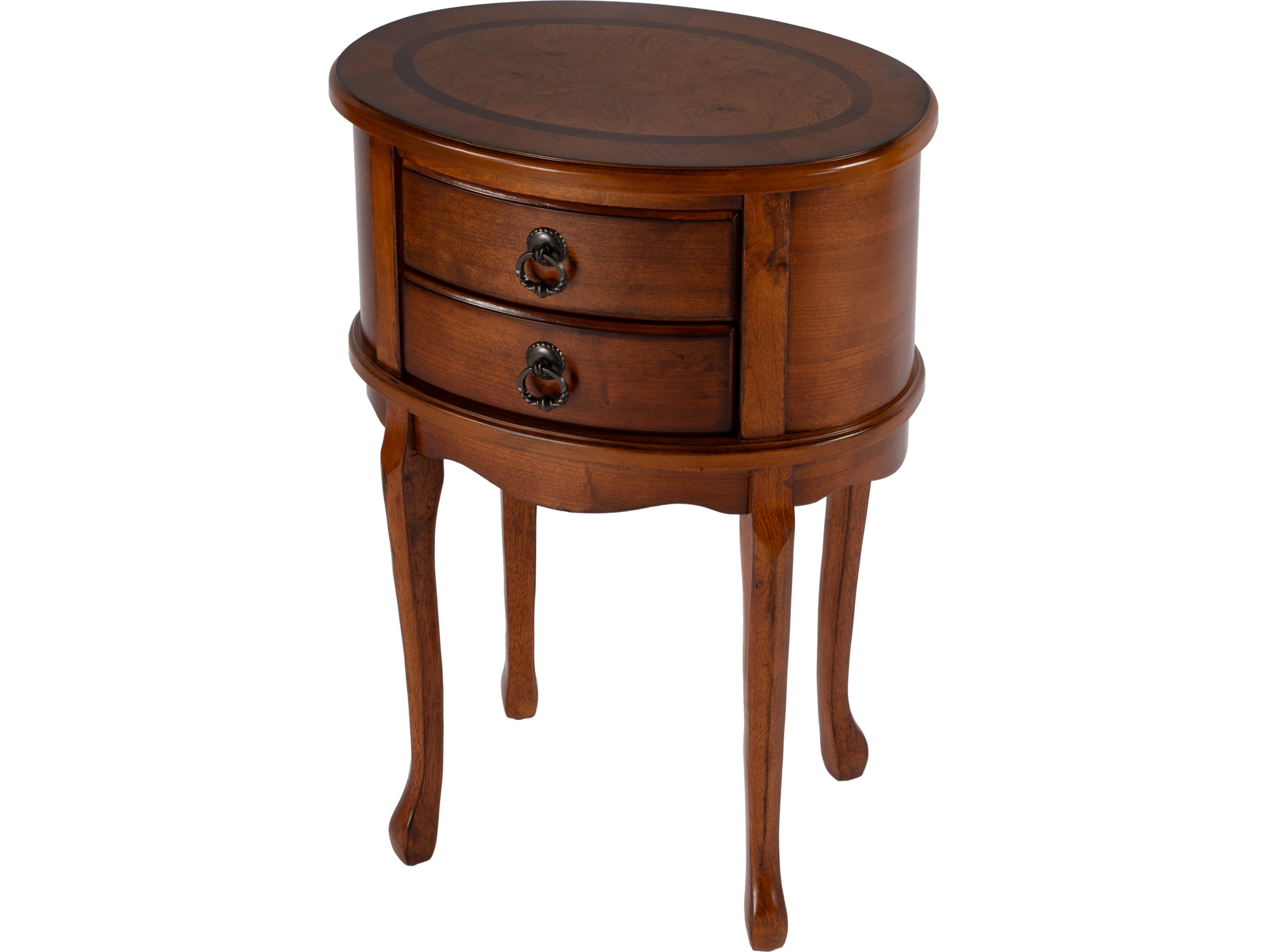 Butler Whitley Oval Wood Olive Ash End Table