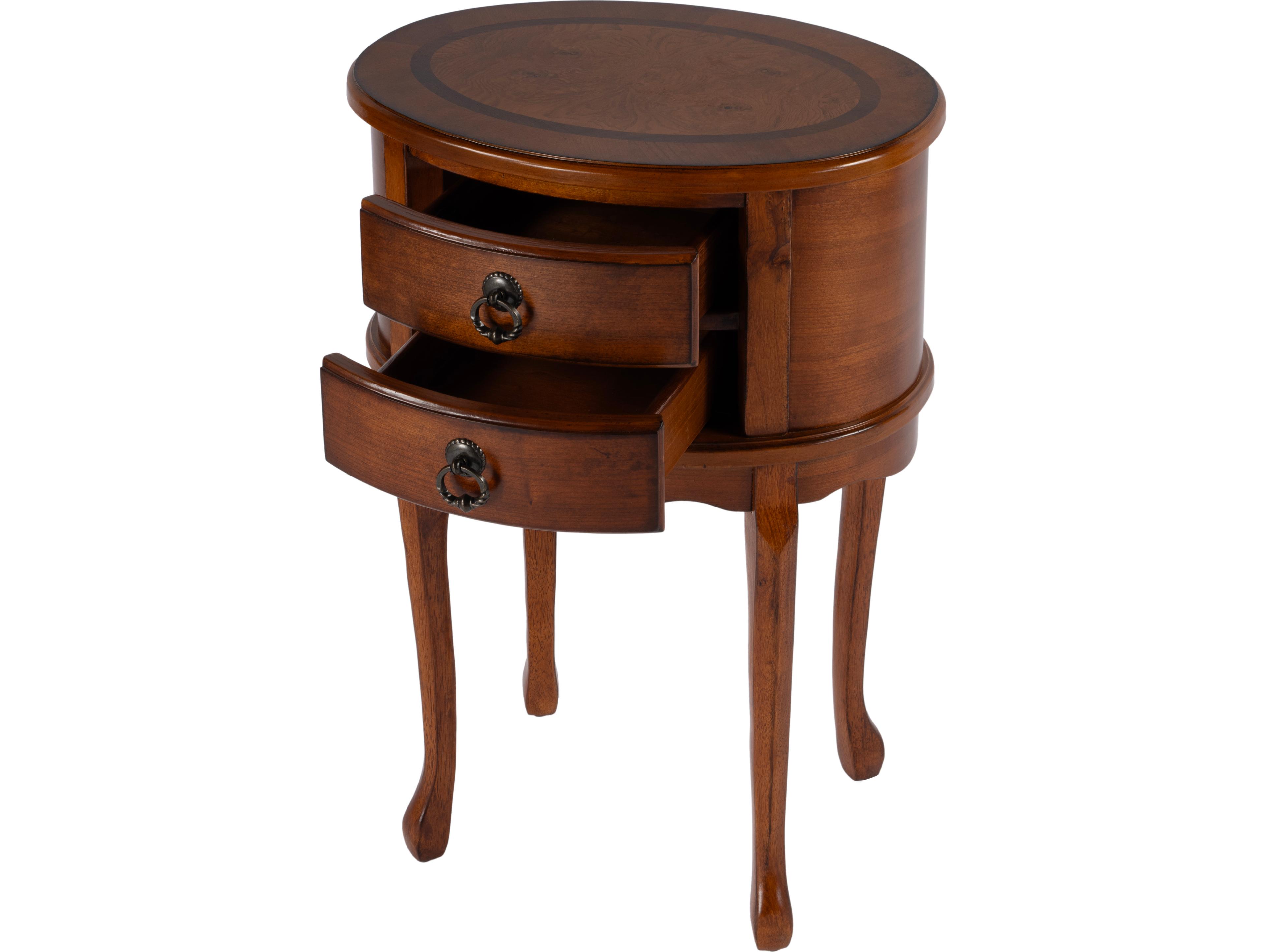 Butler Whitley Oval Wood Olive Ash End Table