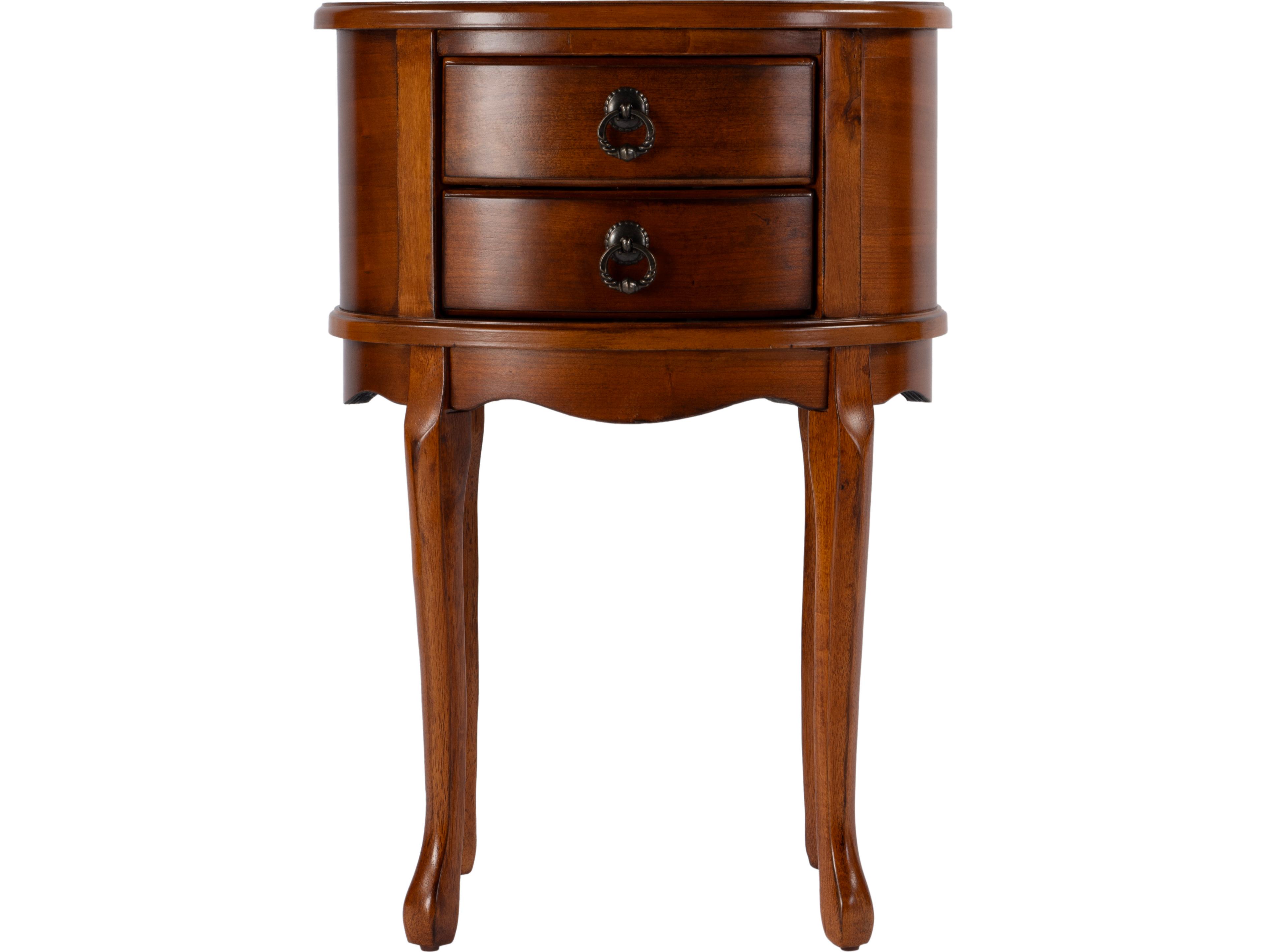 Butler Whitley Oval Wood Olive Ash End Table