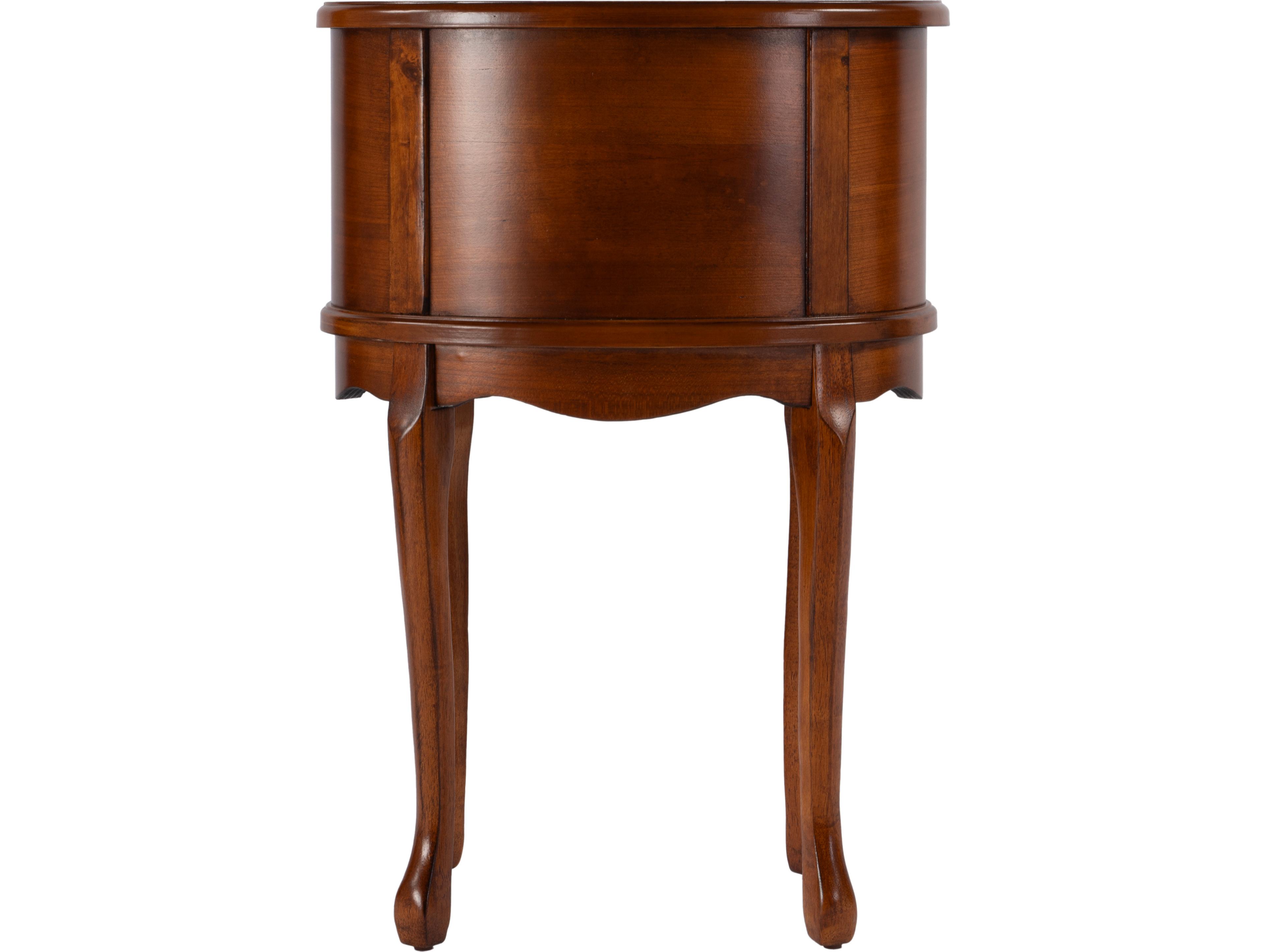 Butler Whitley Oval Wood Olive Ash End Table