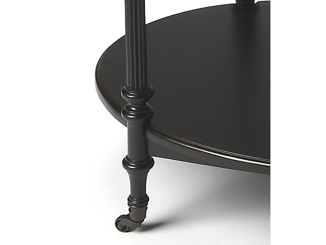 Butler Kathleen Wood Black Licorice Bar Cart