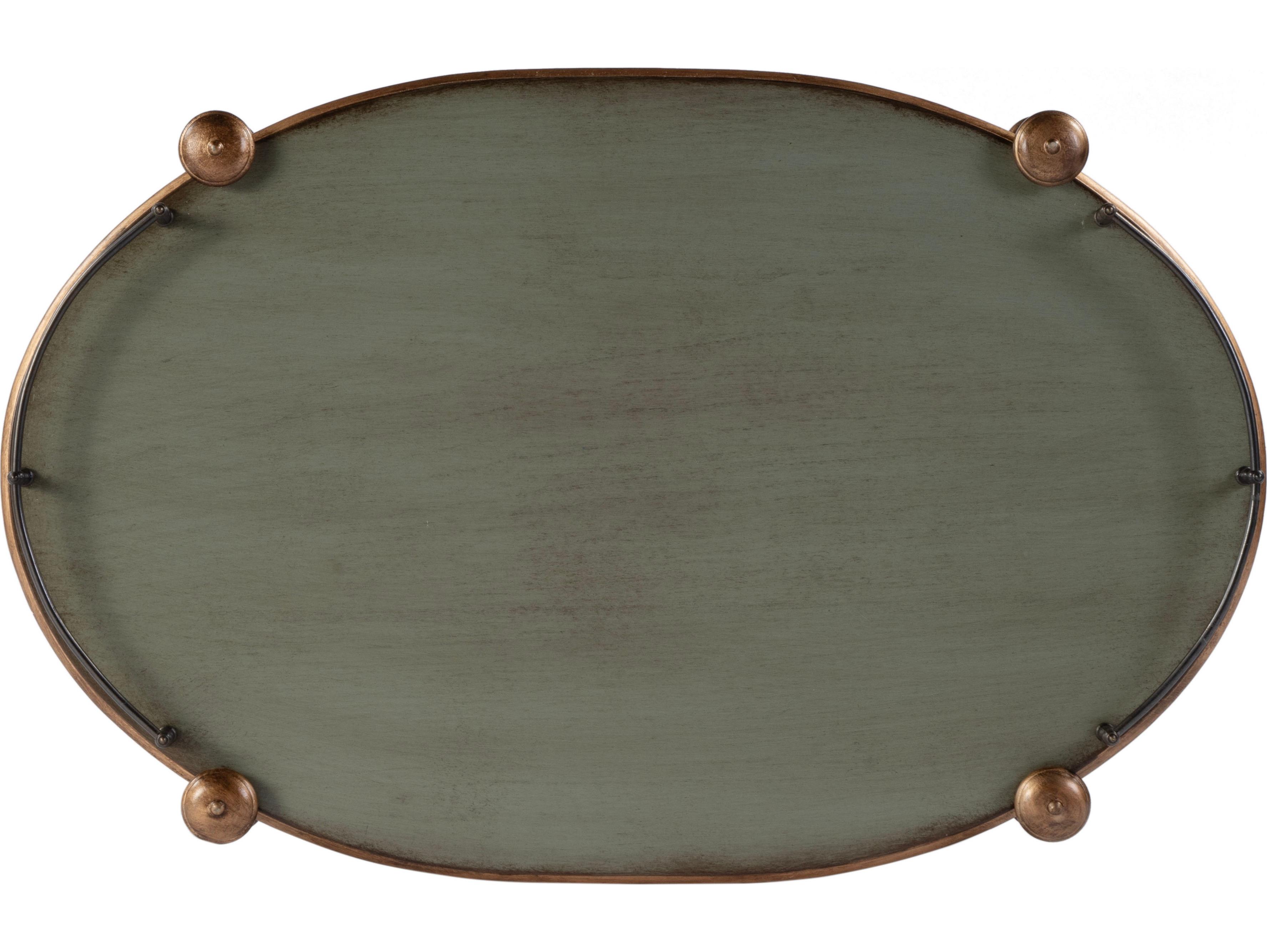 Butler Kathleen Wood Royal Pastel Green Bar Cart