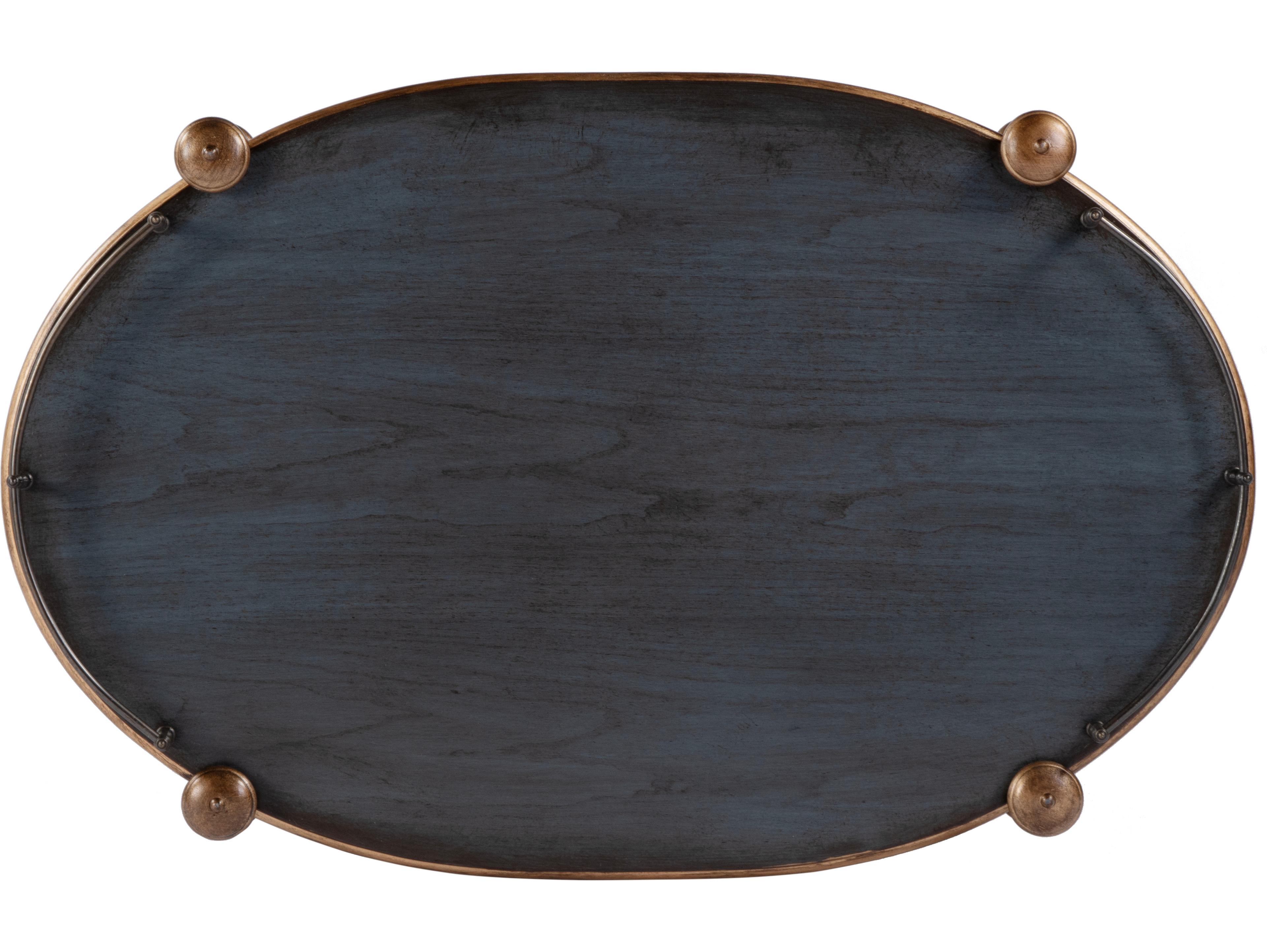 Butler Kathleen Wood Royal Pastel Blue Bar Cart