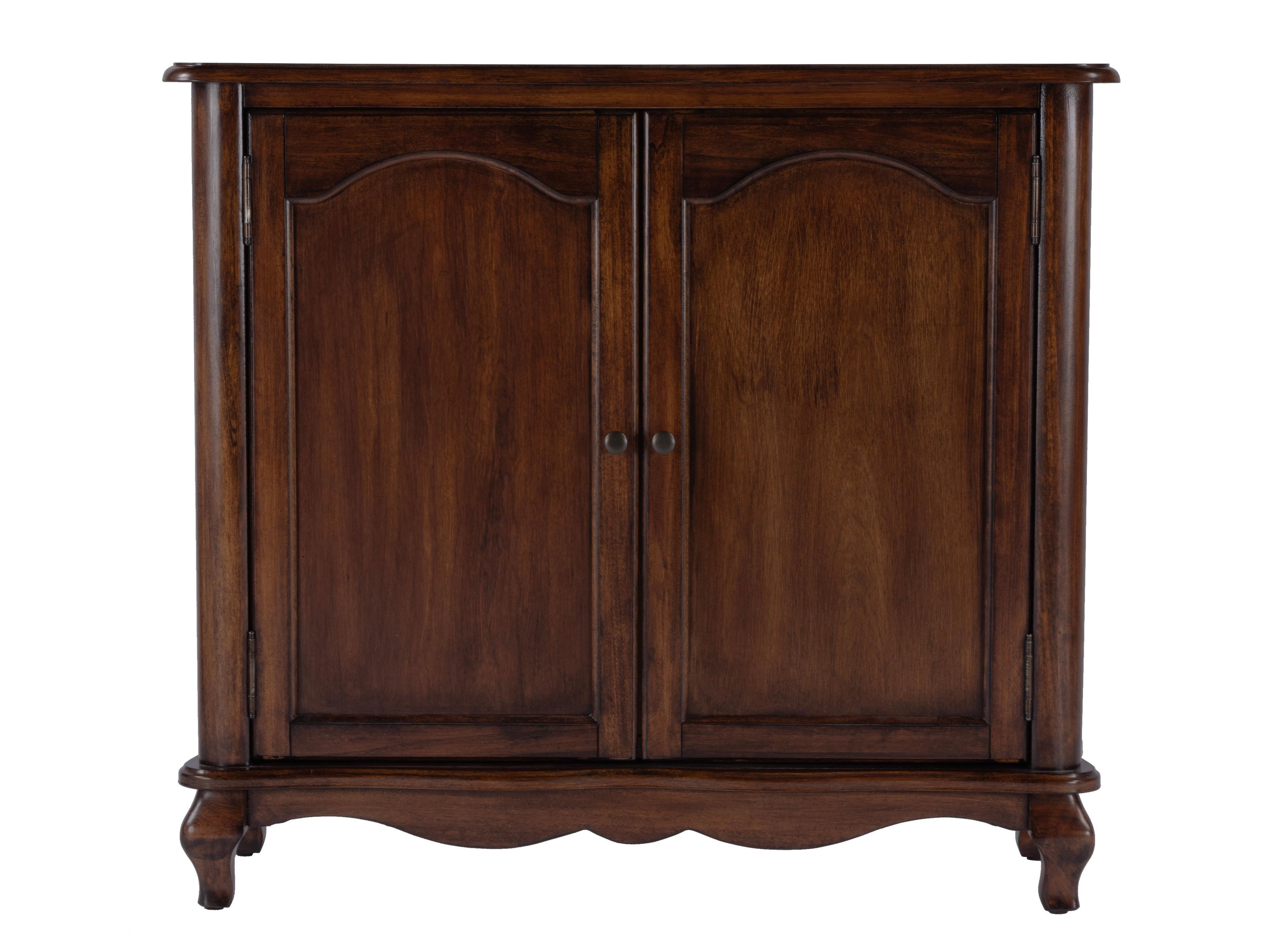 Butler Leyden Antique Cherry Brown Poplar Wood Accent Cabinet