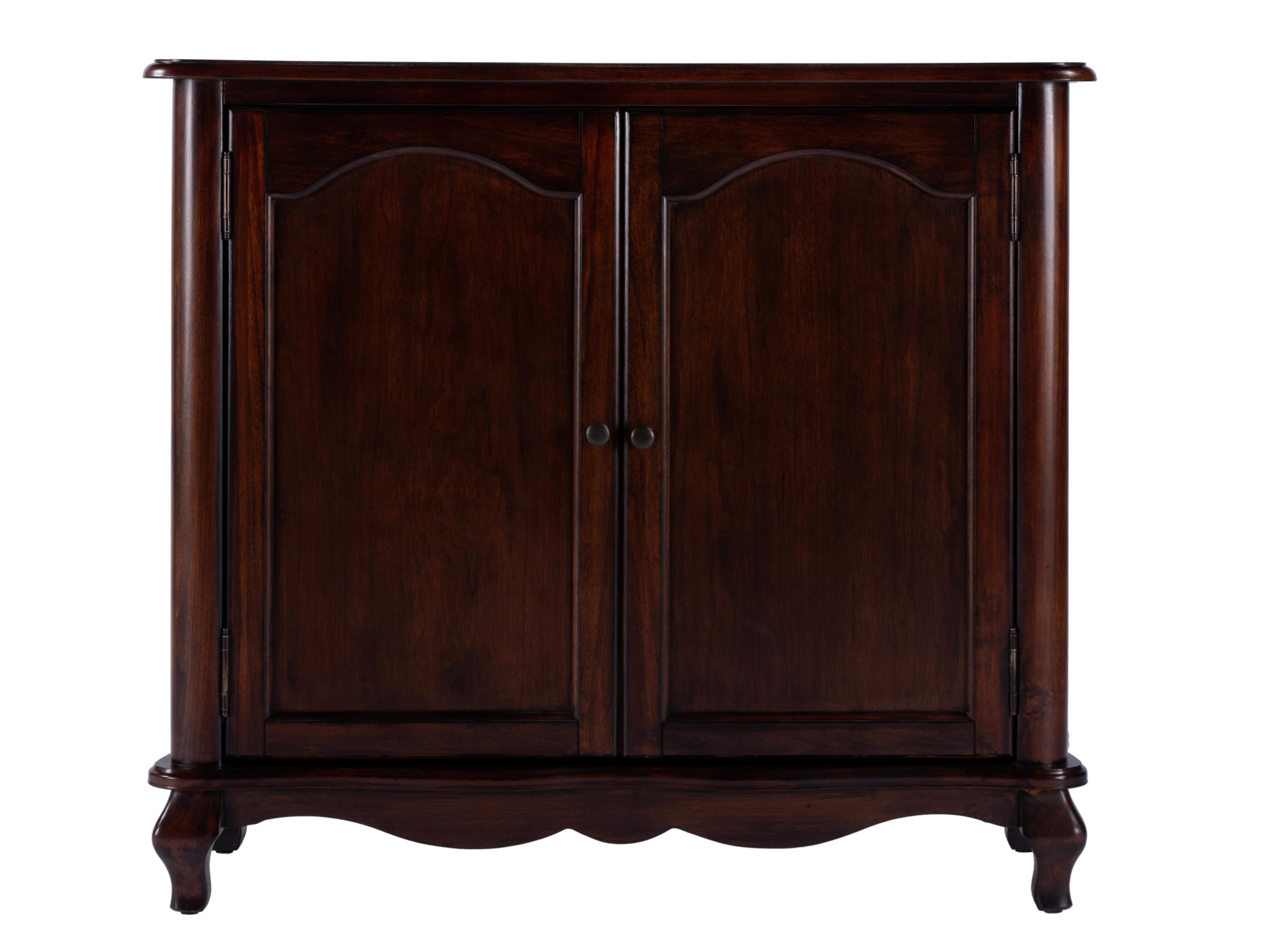 Butler Leyden Cherry Brown Poplar Wood Accent Cabinet