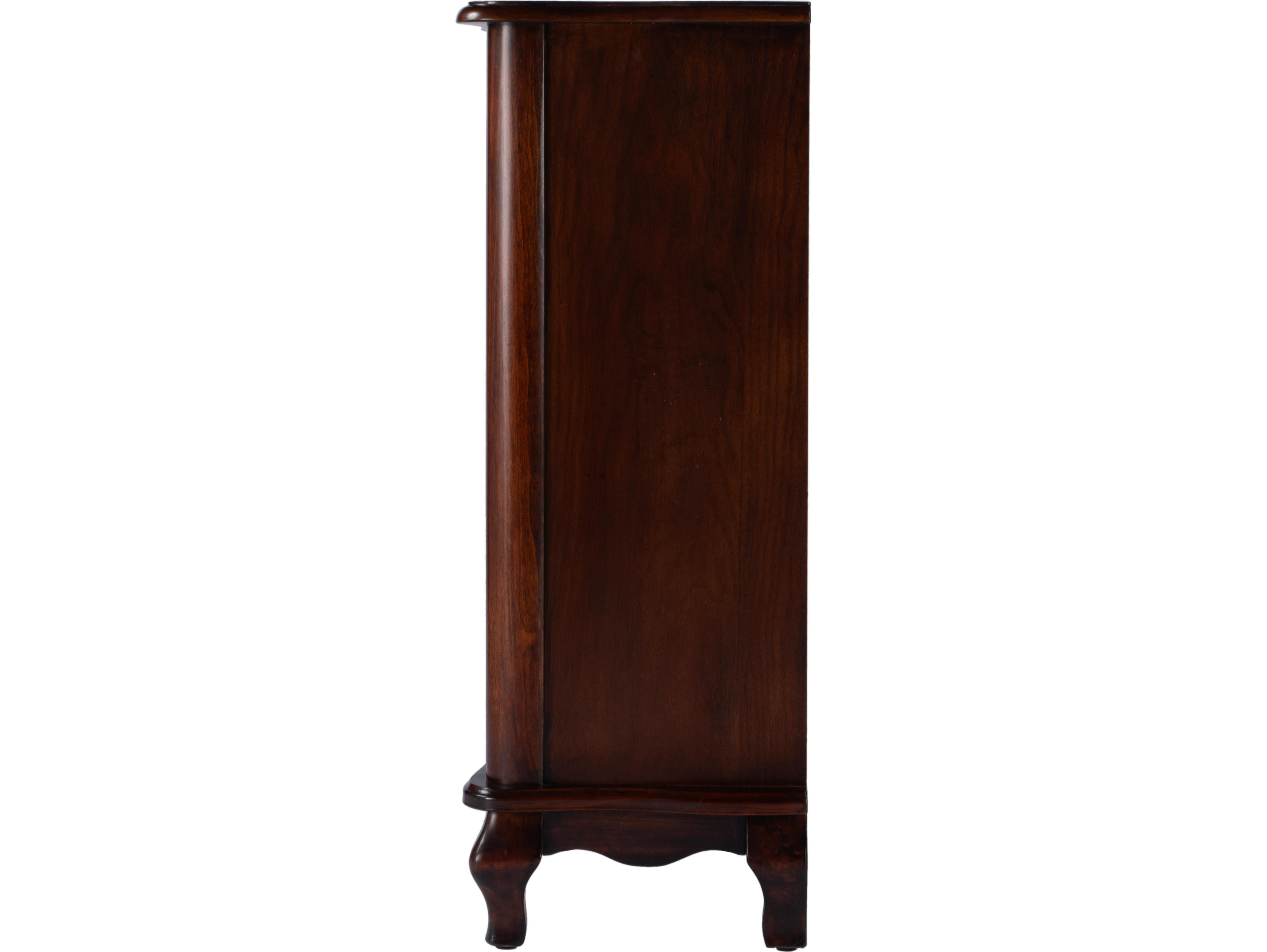 Butler Leyden Cherry Brown Poplar Wood Accent Cabinet