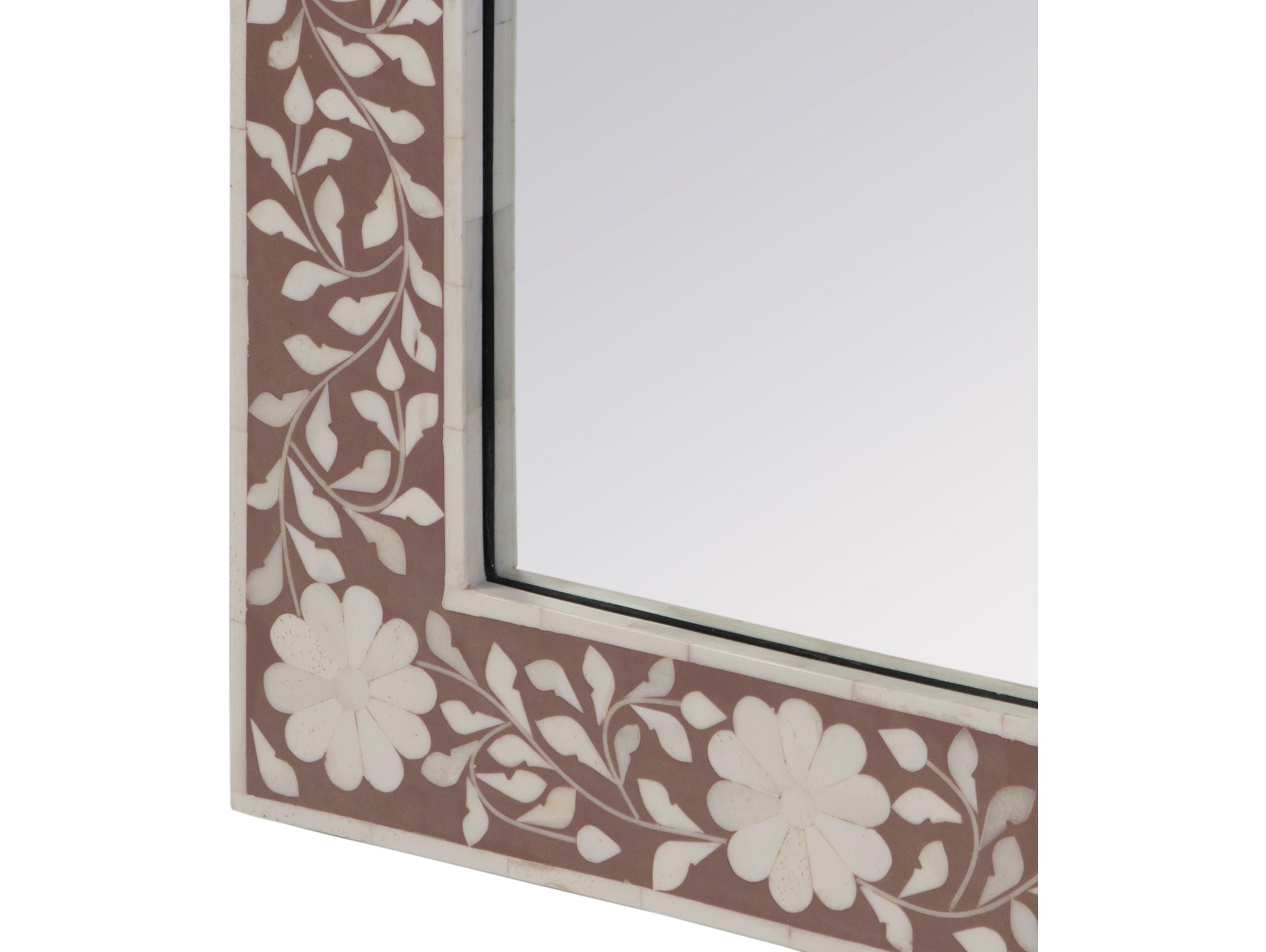 Butler Vivienne Rose Bone Rectangular Wall Mirror