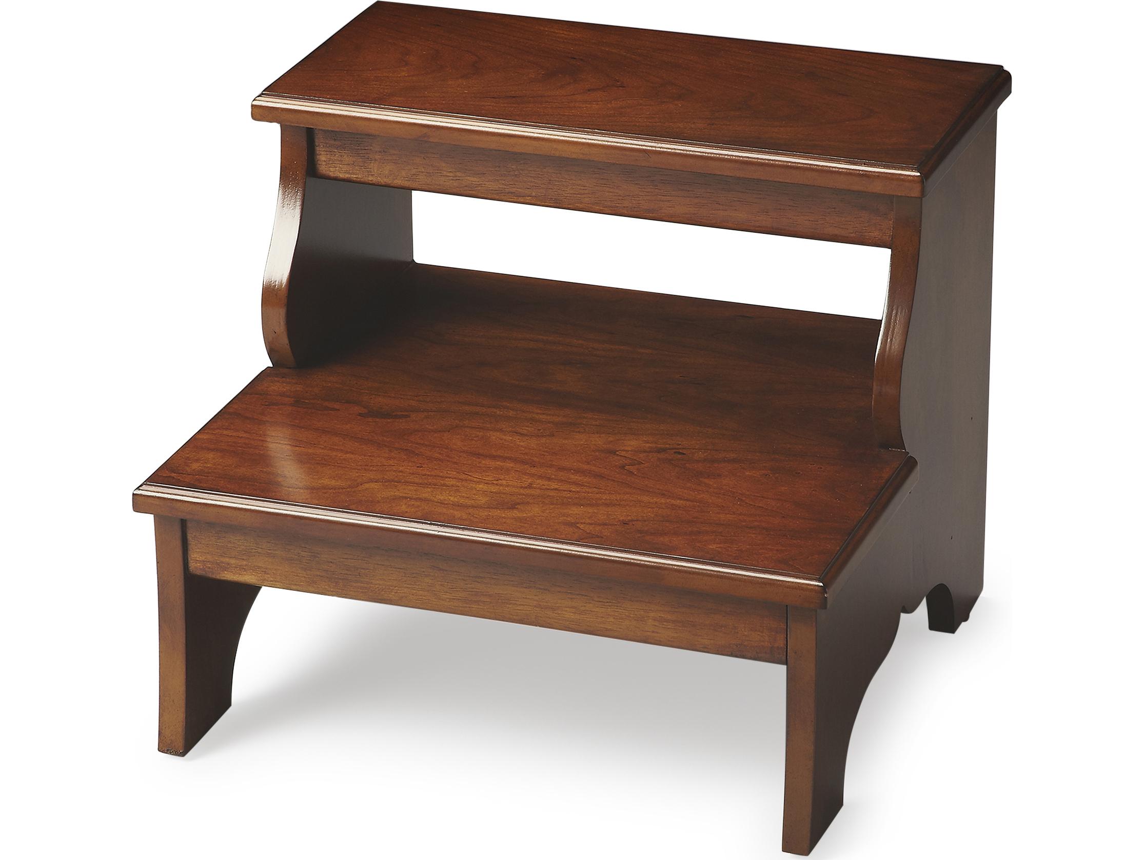 Butler Melrose Chestnut Burl Brown Accent Stool