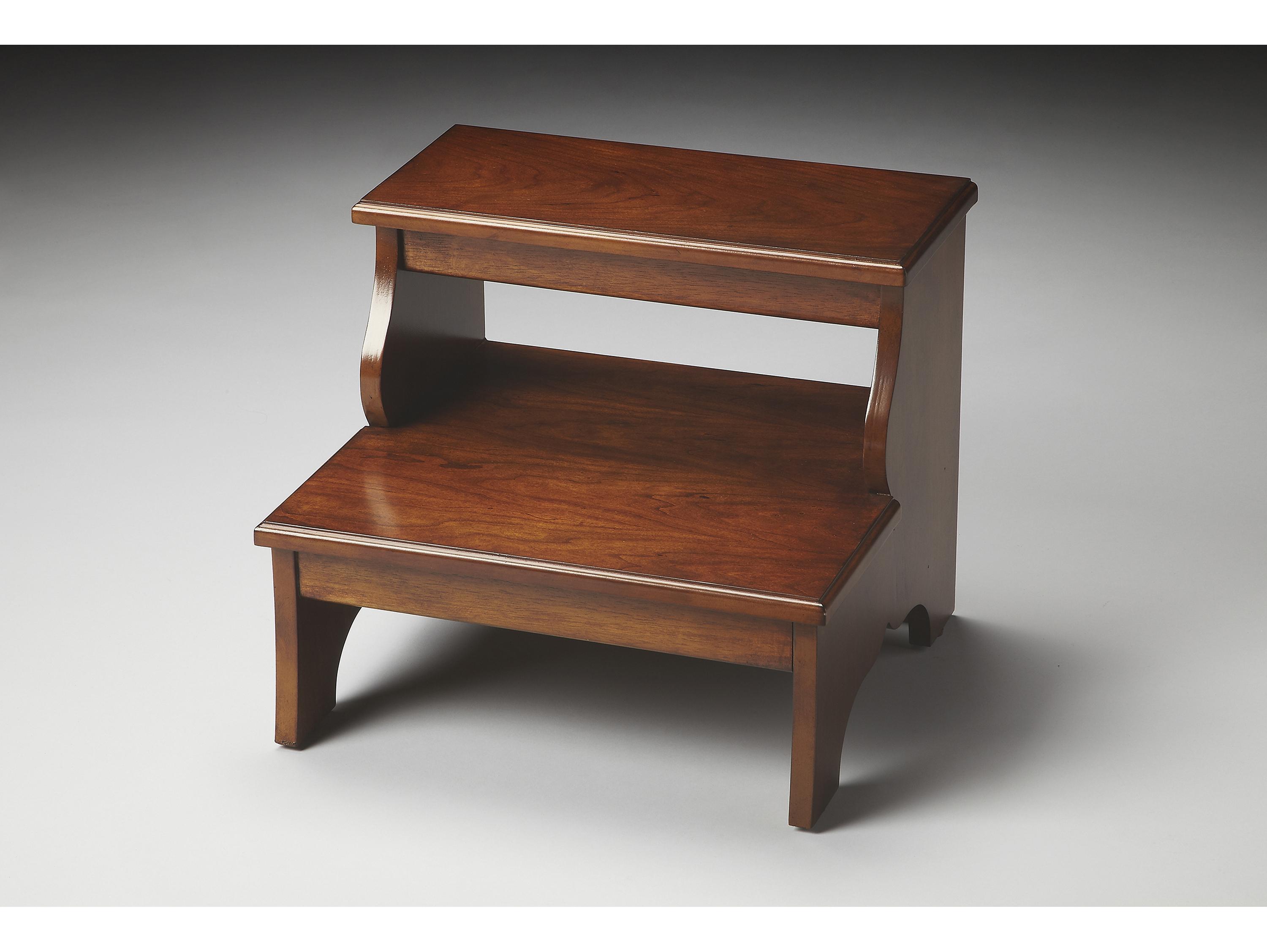 Butler Melrose Chestnut Burl Brown Accent Stool