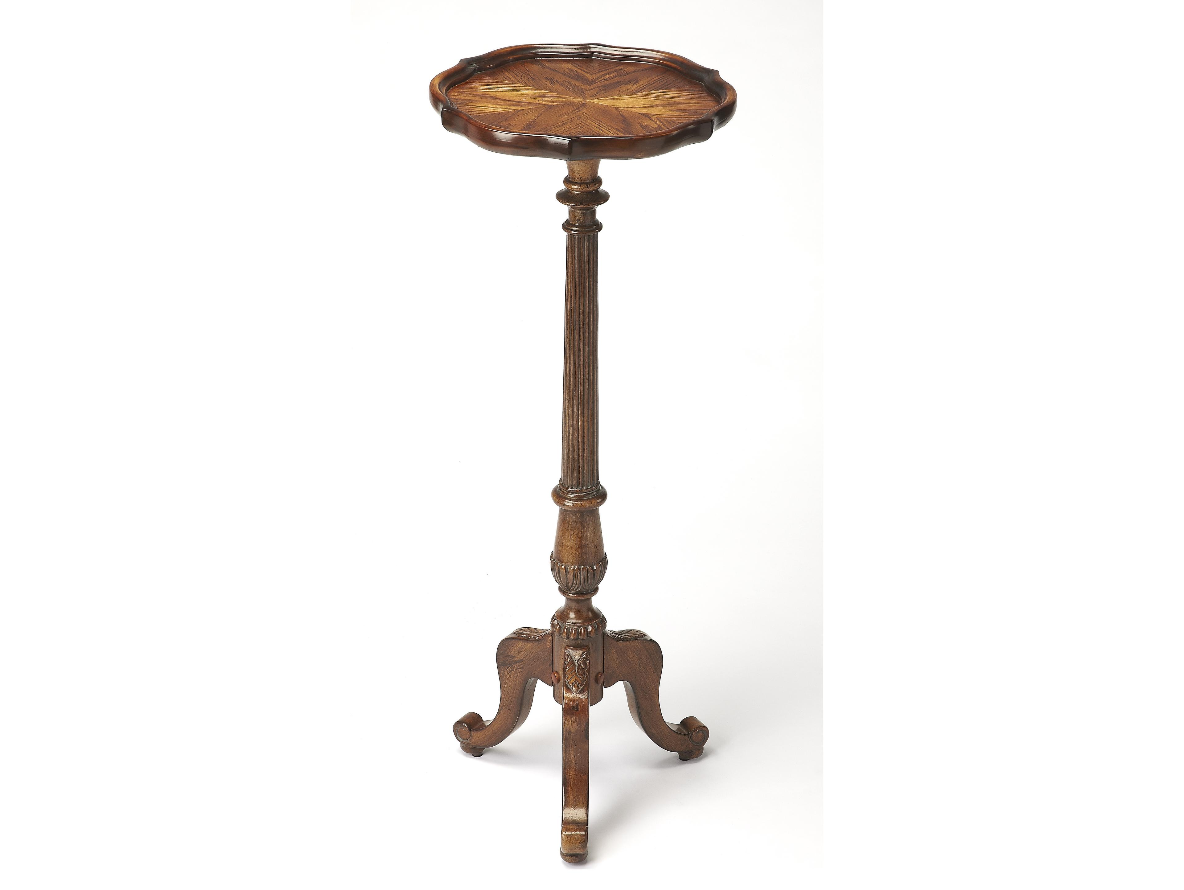 Butler Chatsworth Round Wood Vintage Oak End Table