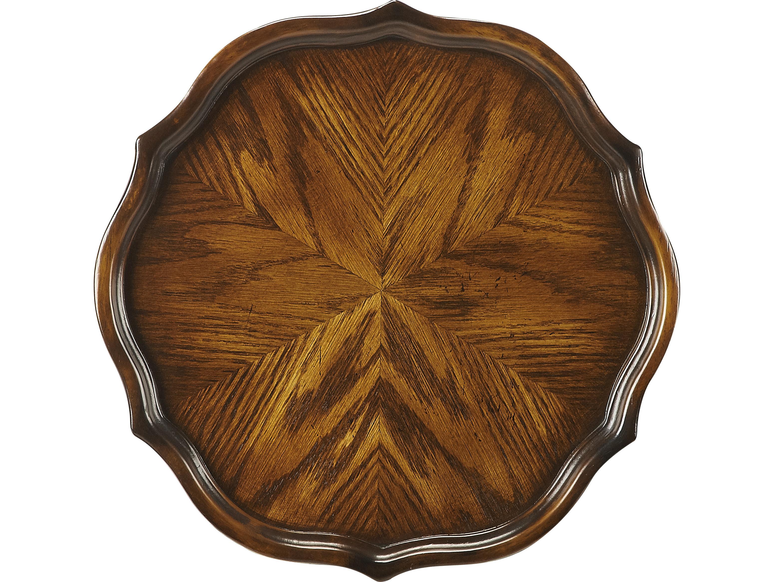 Butler Chatsworth Round Wood Vintage Oak End Table