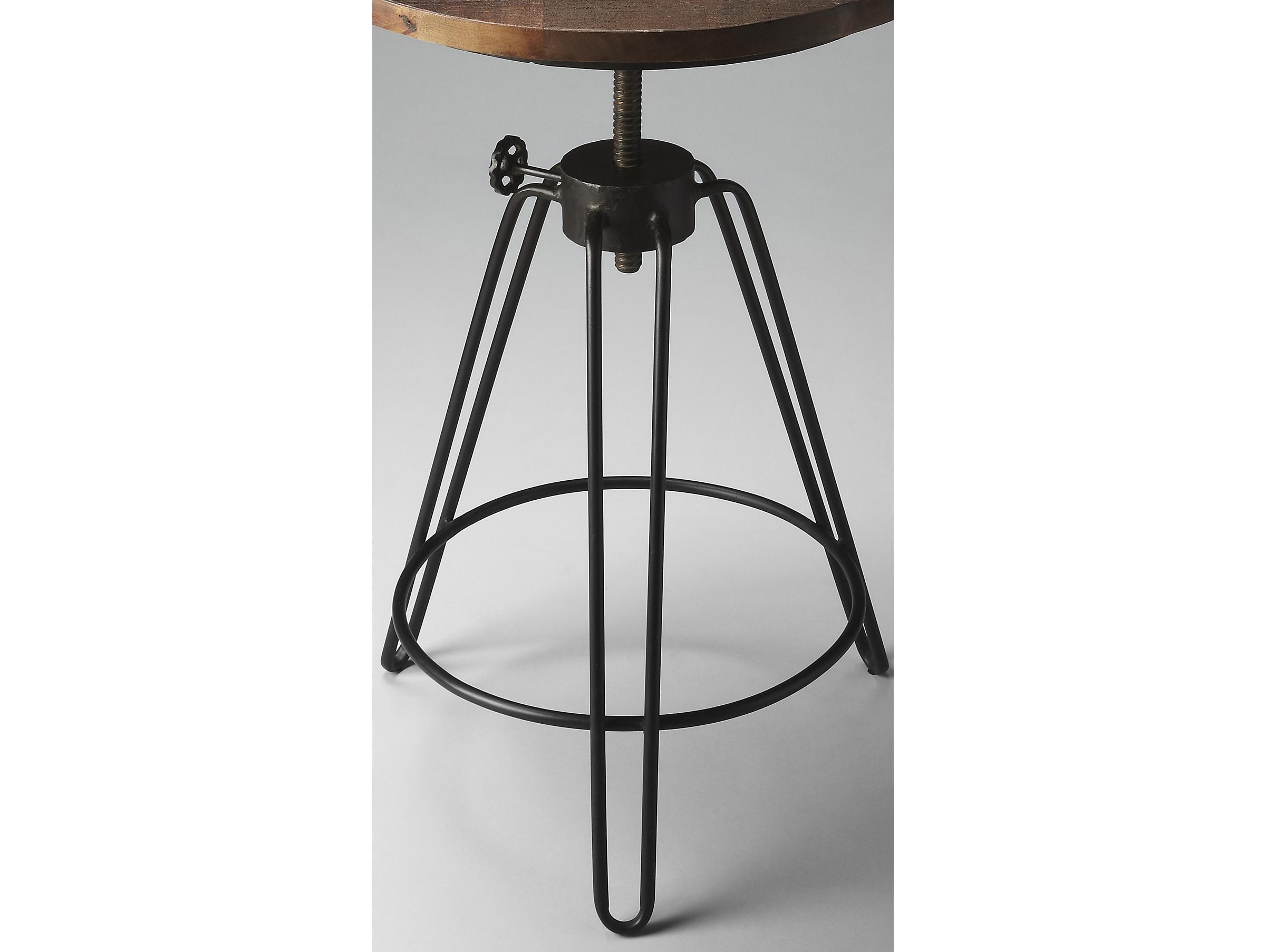 Butler Trenton Round Wood Metalworks End Table