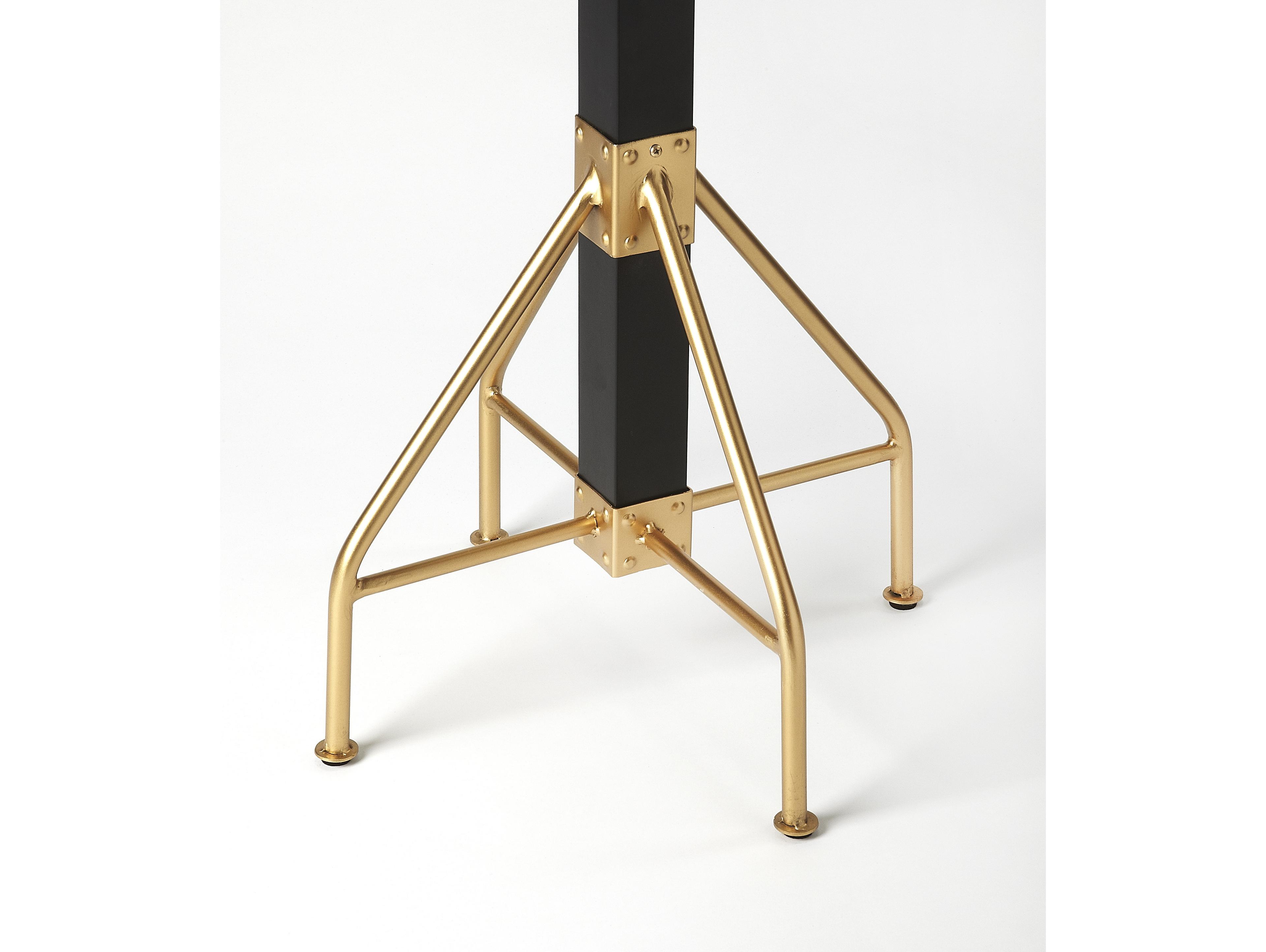 Butler Logan Square Rubbed Black Coat Rack with Umbrella Holder