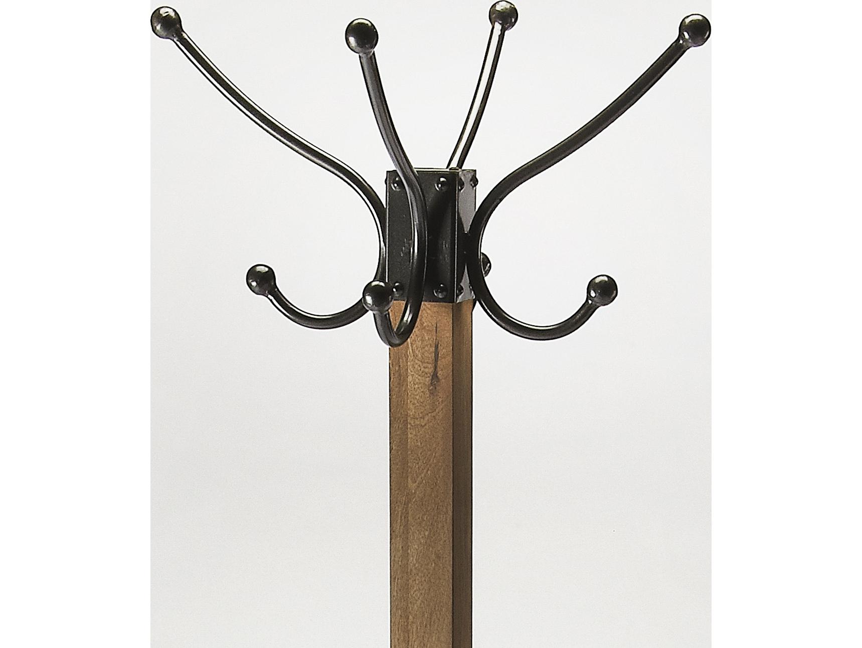 Butler Logan Square Gray Coat Rack with Umbrella Holder