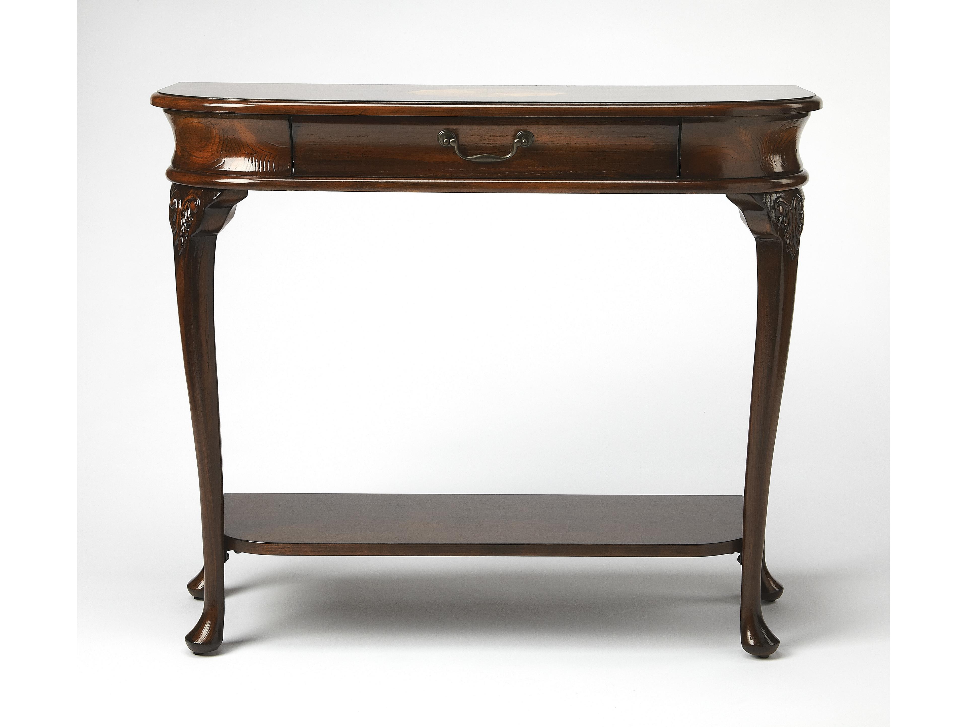 Butler Ridgeland Demilune Wood Cherry Console Table