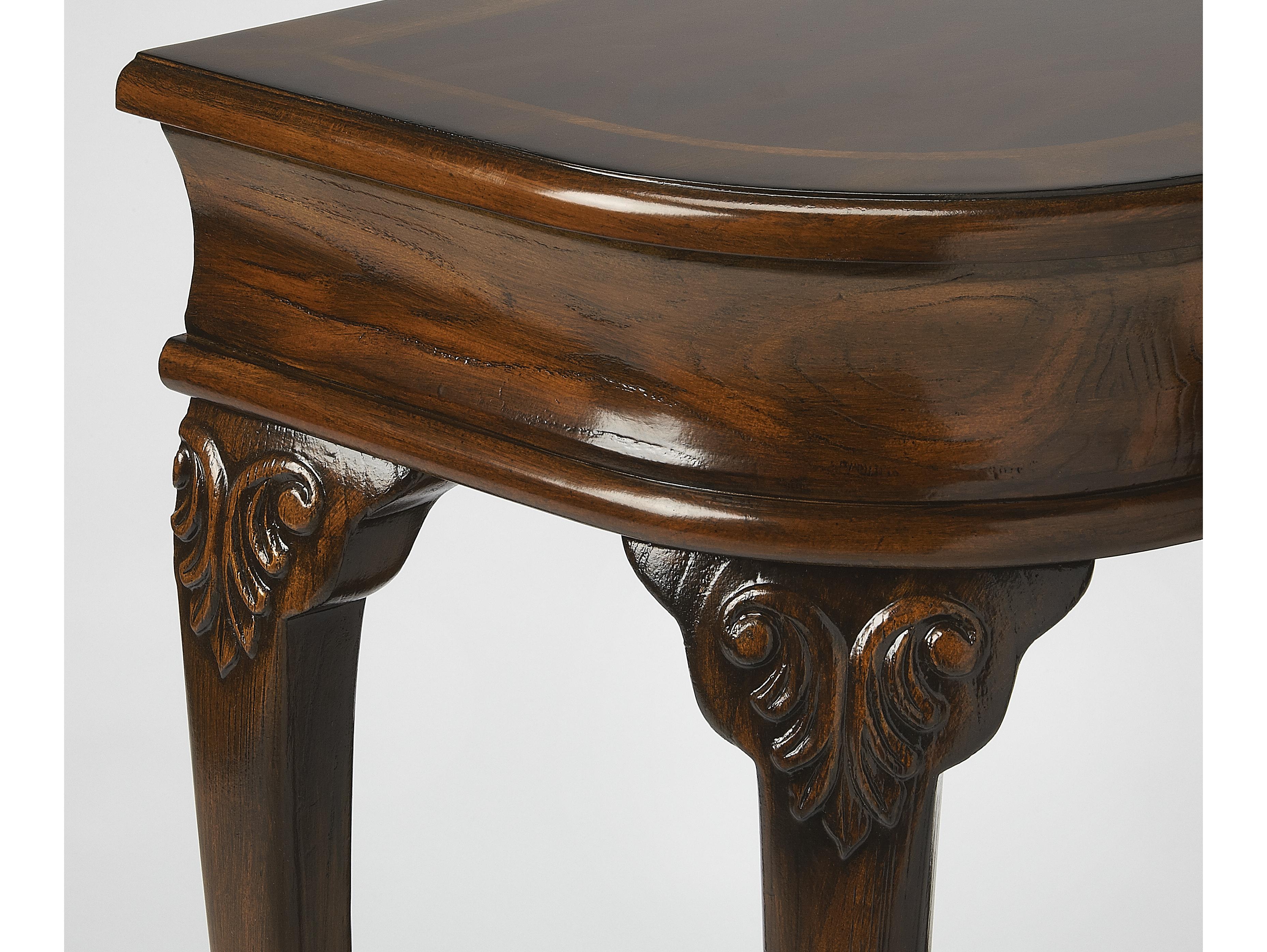 Butler Ridgeland Demilune Wood Cherry Console Table