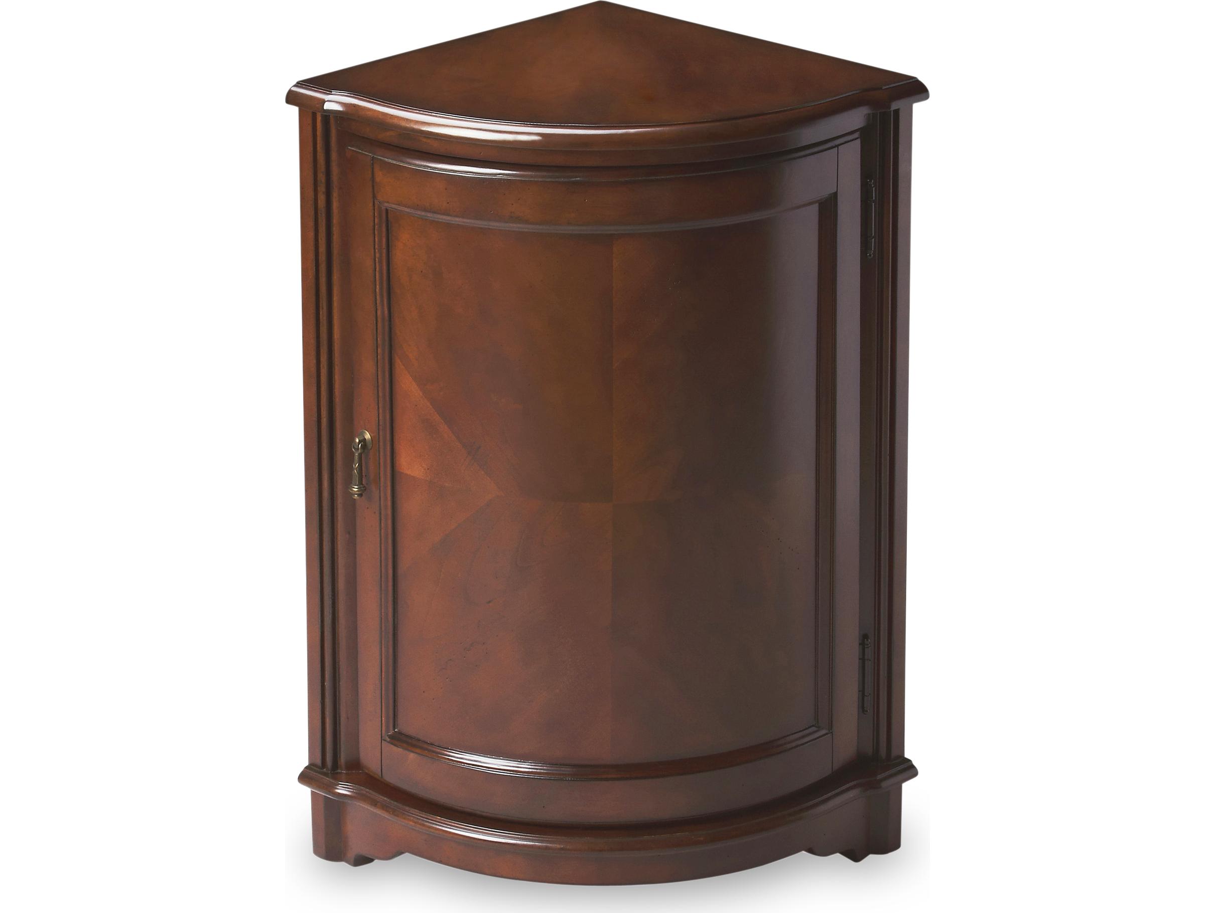 Butler Durham Cherry Brown Rubberwood Accent Cabinet