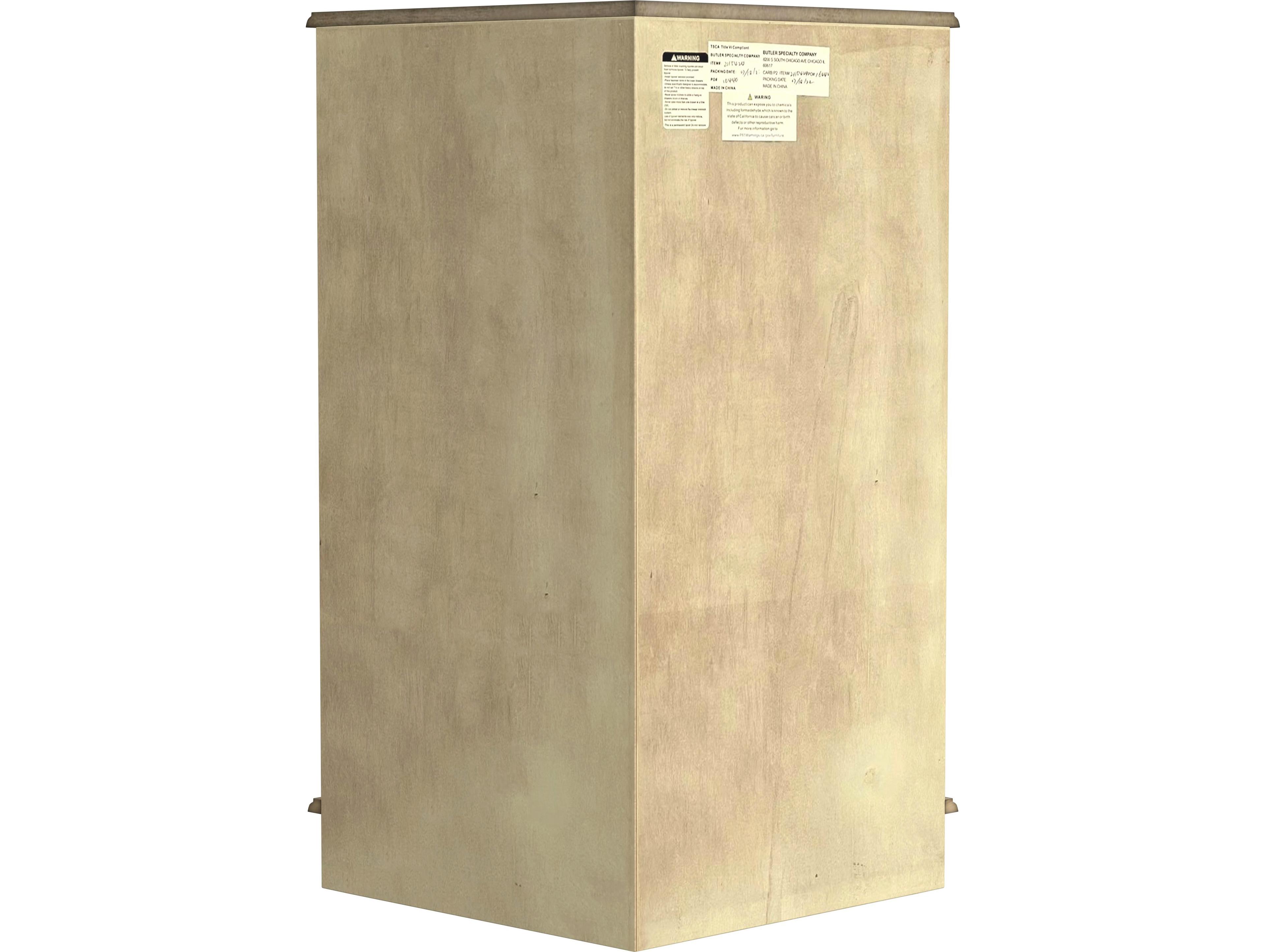 Butler Durham Cherry Beige Rubberwood Accent Cabinet