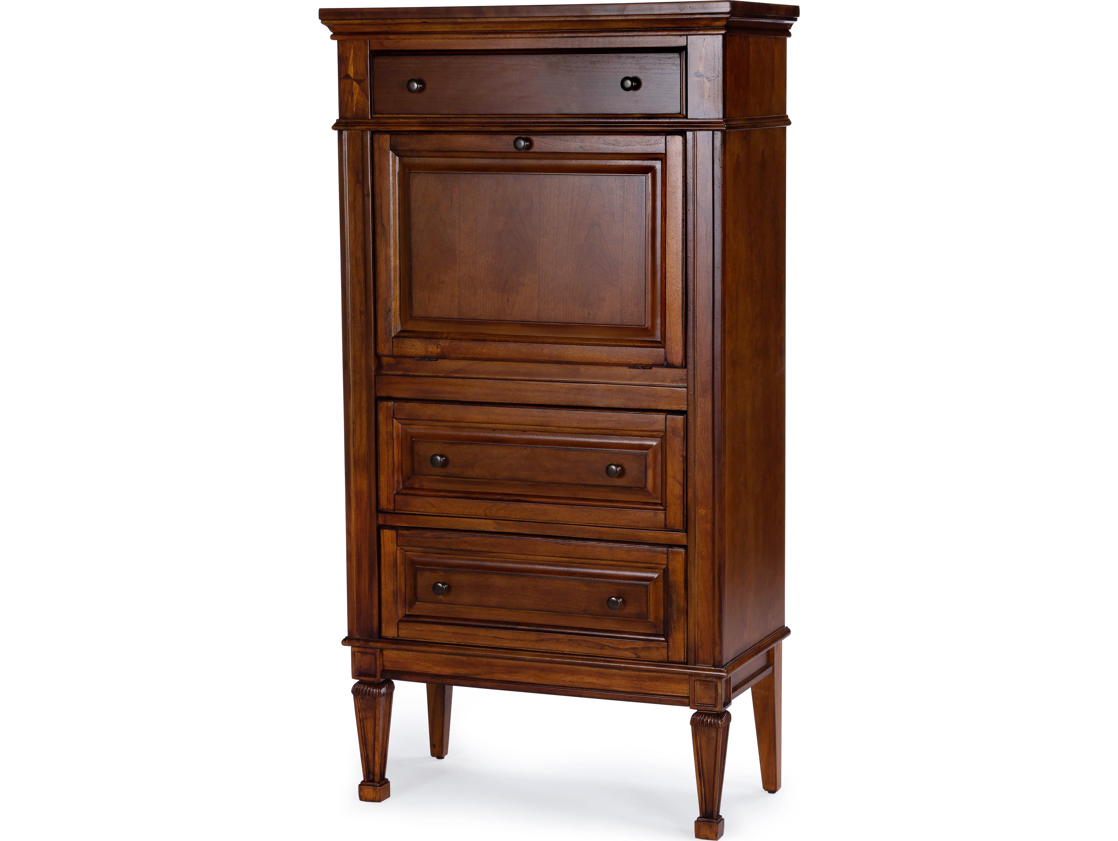 Butler Wordsworth Olive Ash Brown Rubberwood Secretary Desk
