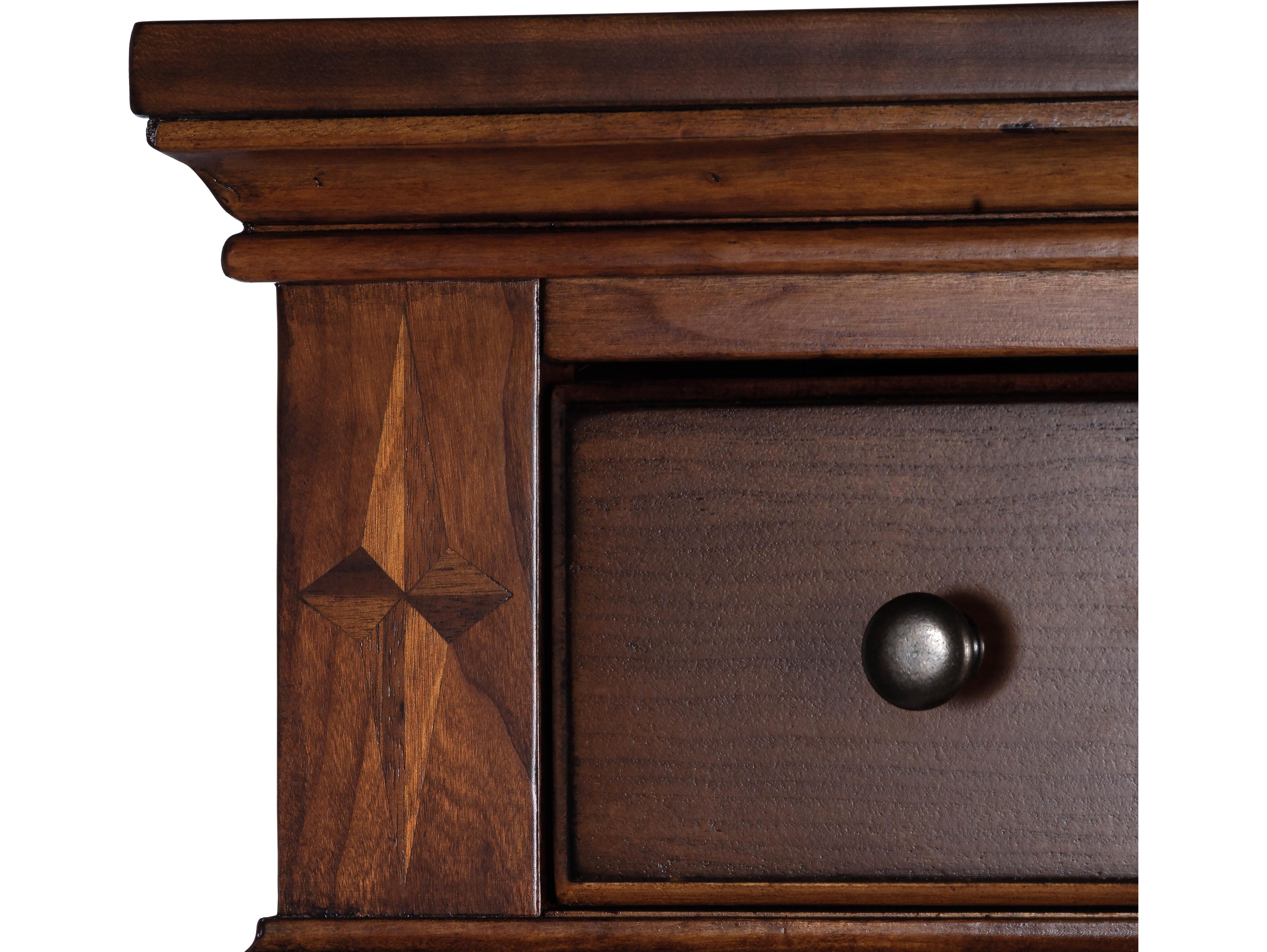 Butler Wordsworth Olive Ash Brown Rubberwood Secretary Desk