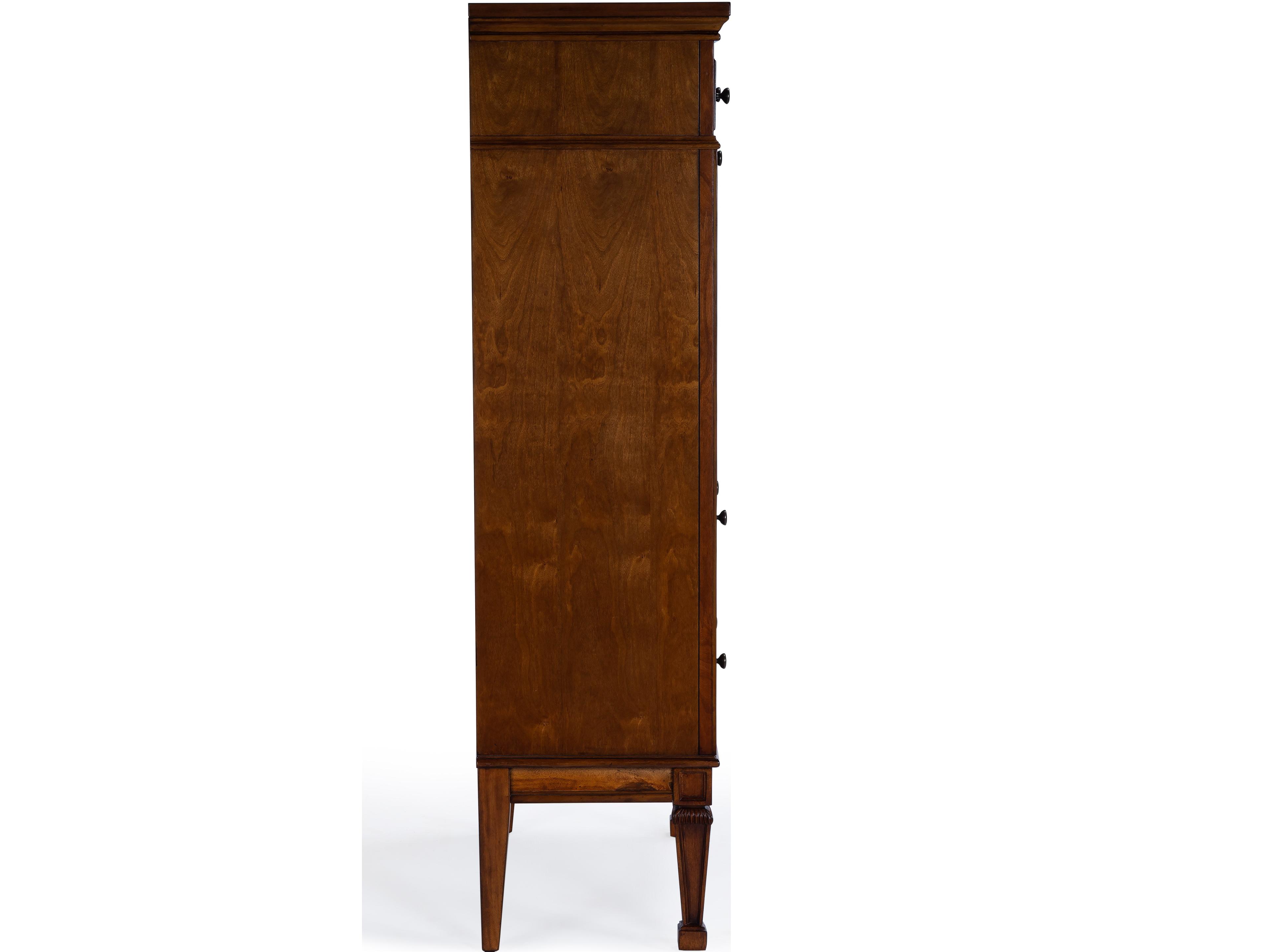 Butler Wordsworth Olive Ash Brown Rubberwood Secretary Desk