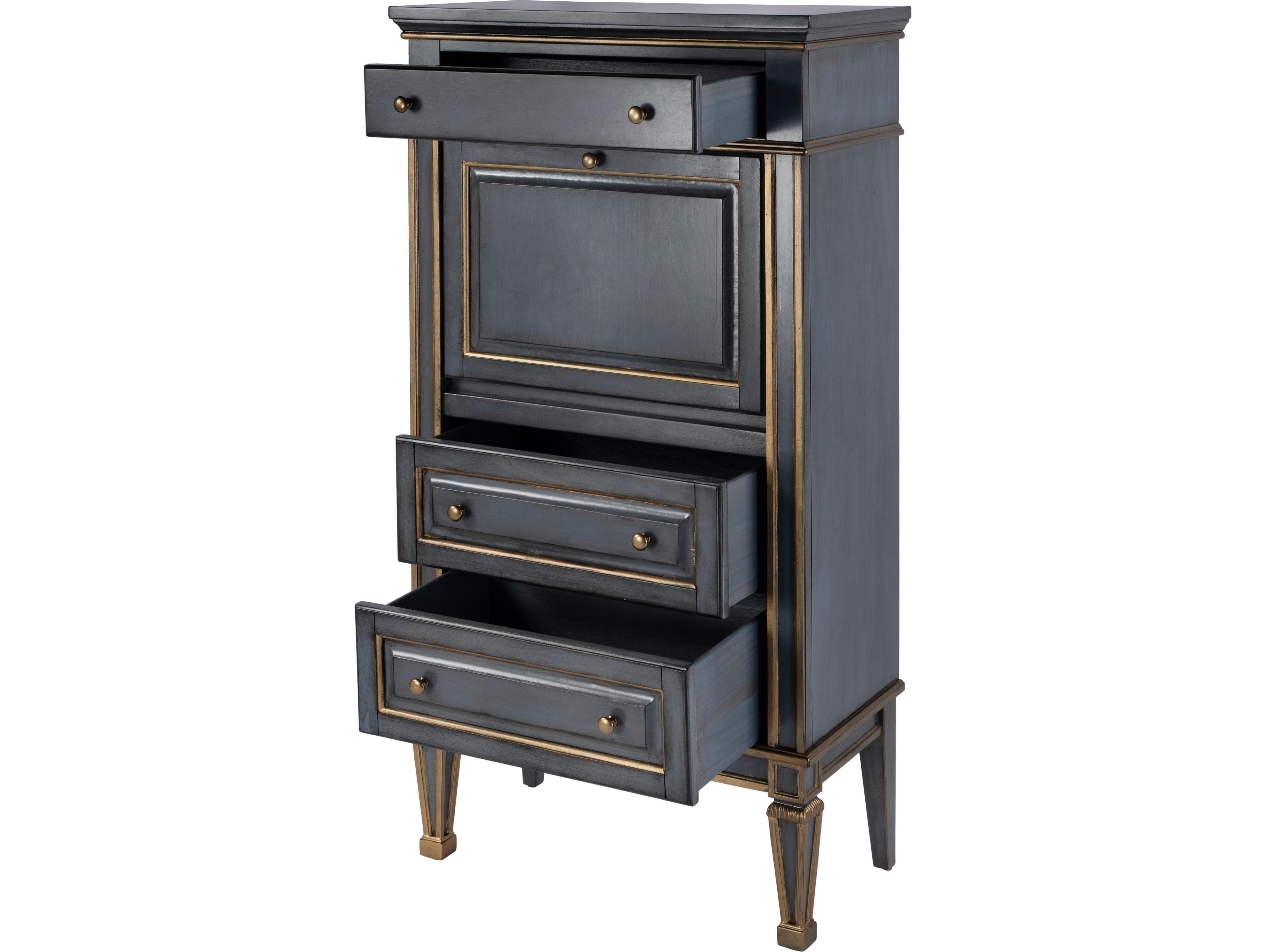 Butler Wordsworth Royal Pastel Blue Rubberwood Secretary Desk