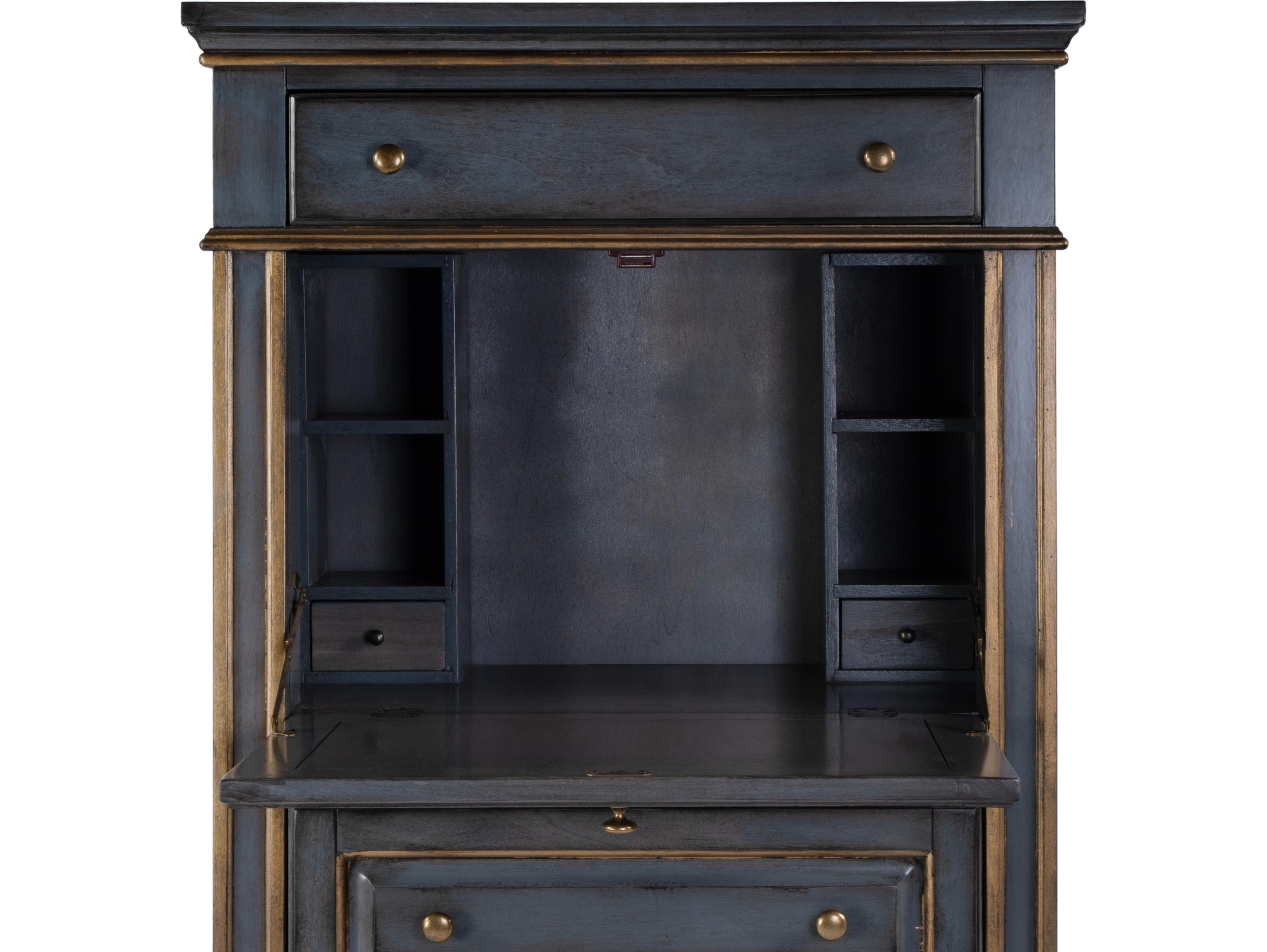 Butler Wordsworth Royal Pastel Blue Rubberwood Secretary Desk