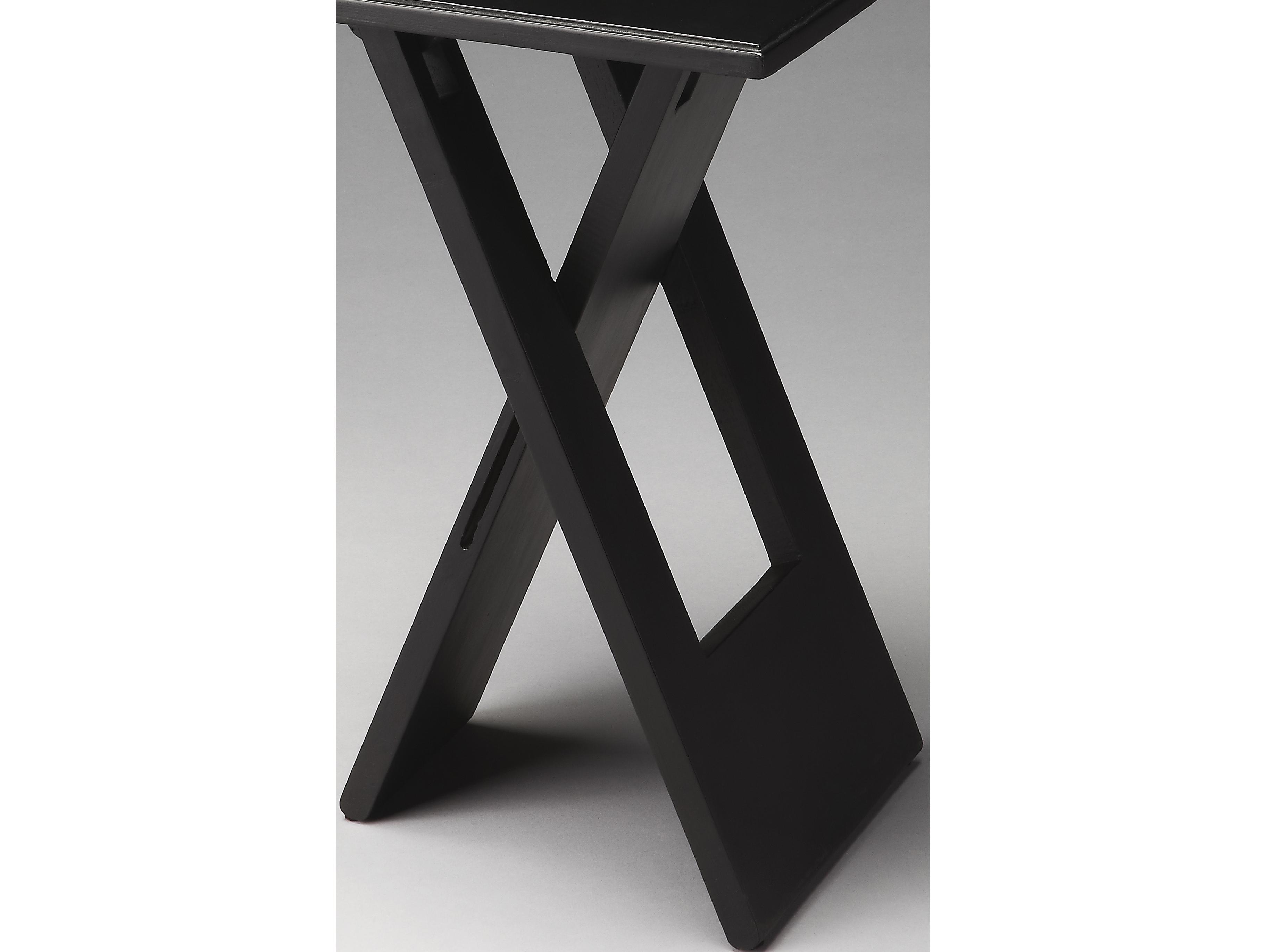 Butler Hammond Square Wood Black End Table