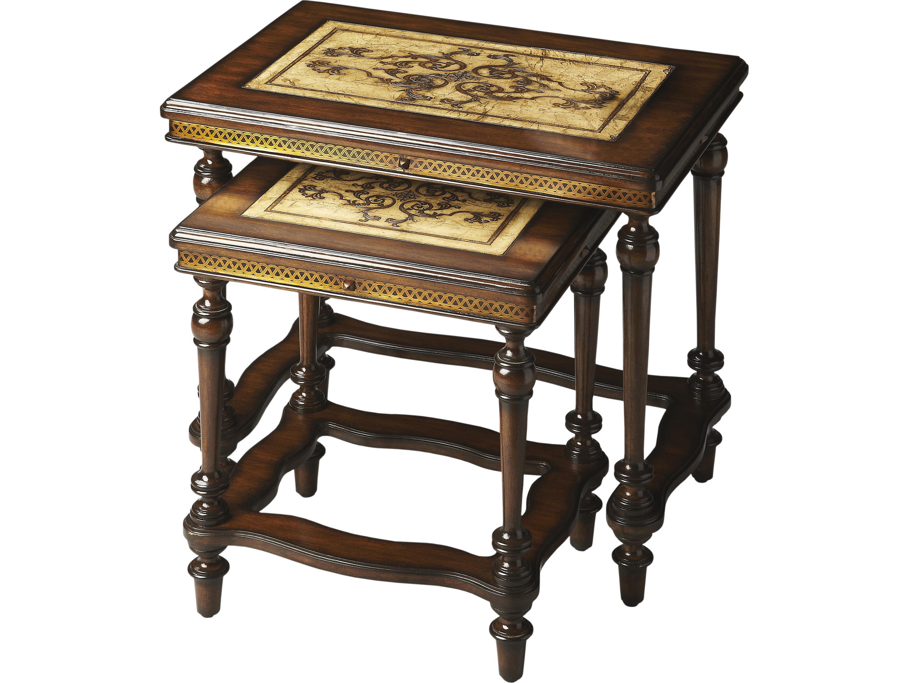 Butler Gregorio Rectangular Stone Heritage End Table