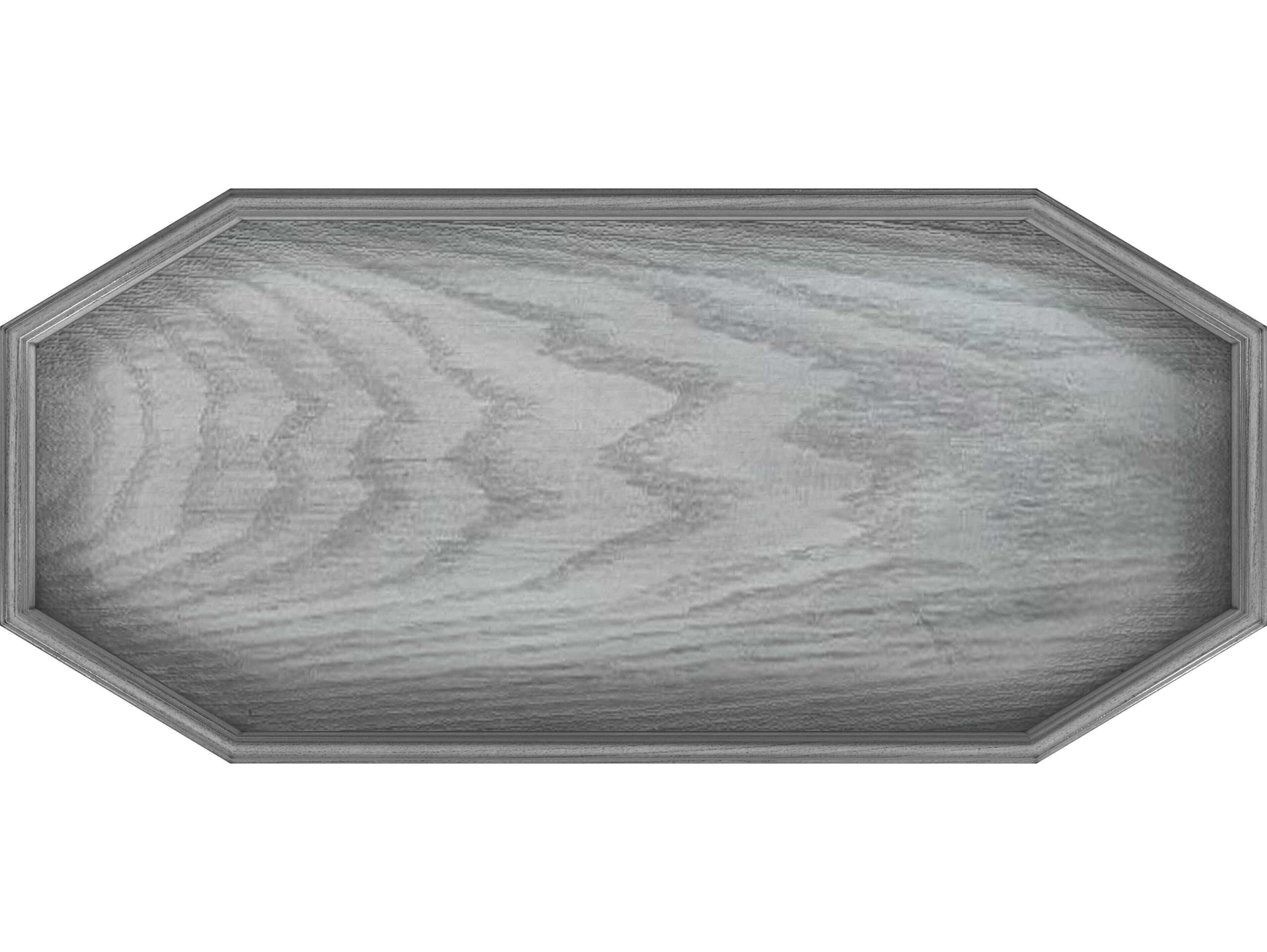 Butler Hadley Octagon Wood Powder Gray End Table