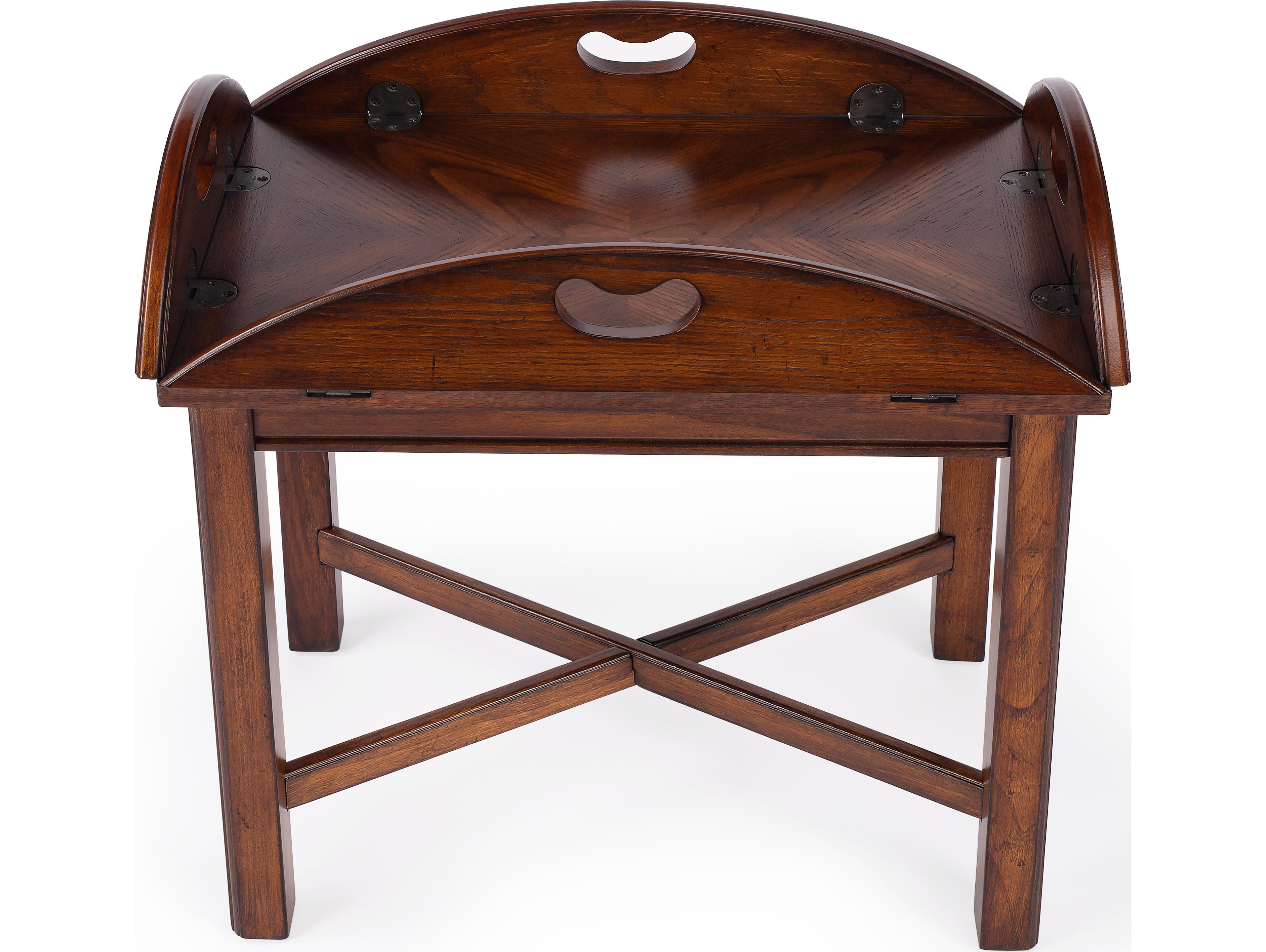 Butler Carlisle Oval Wood Vintage Oak Coffee Table
