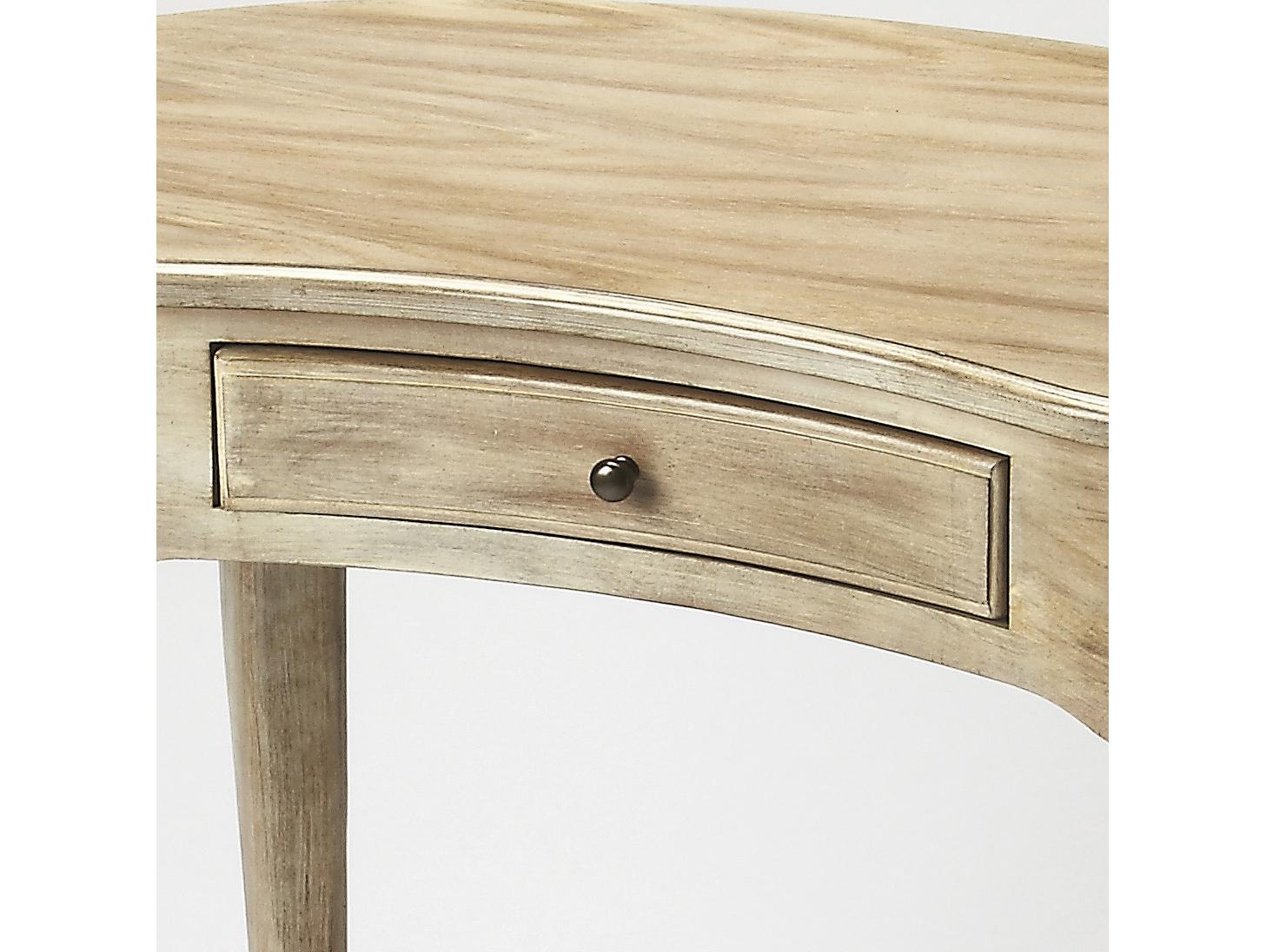 Butler Edgewater Driftwood Gray Poplar Wood Writing Desk