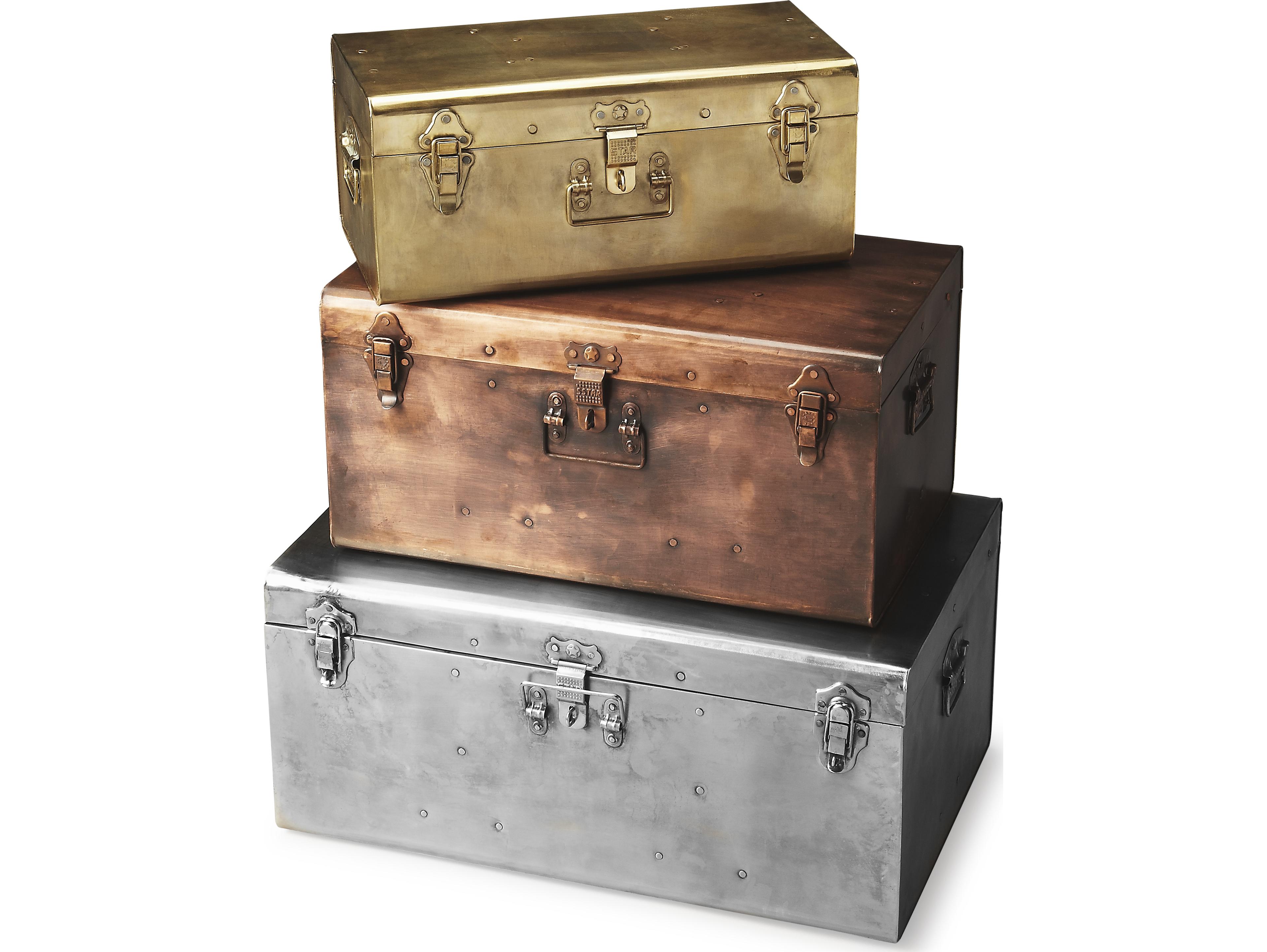 Butler Spirit Hors D'oeuvres Bronze Storage Trunk