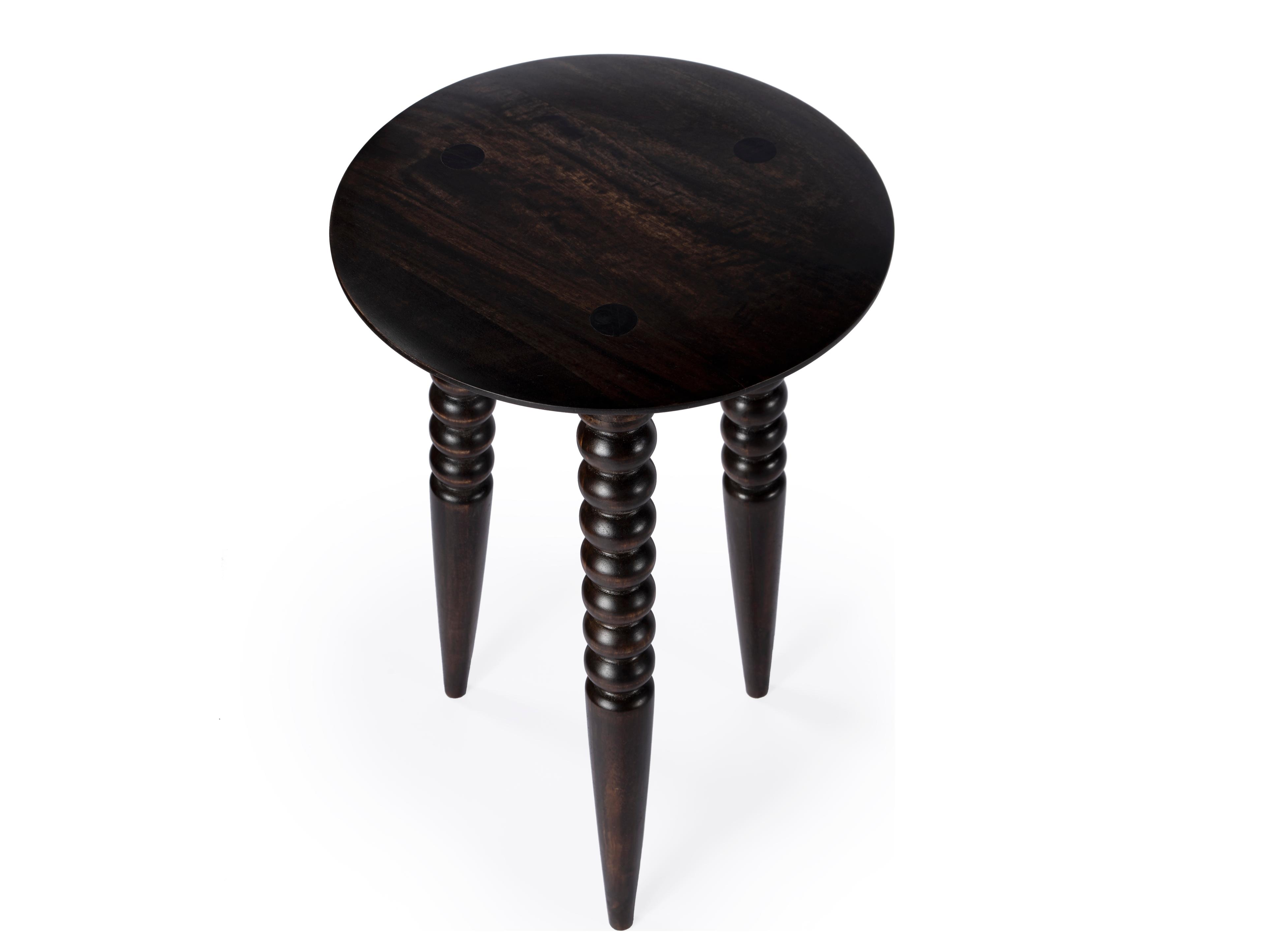 Butler Fluornoy Round Wood Chocolate End Table
