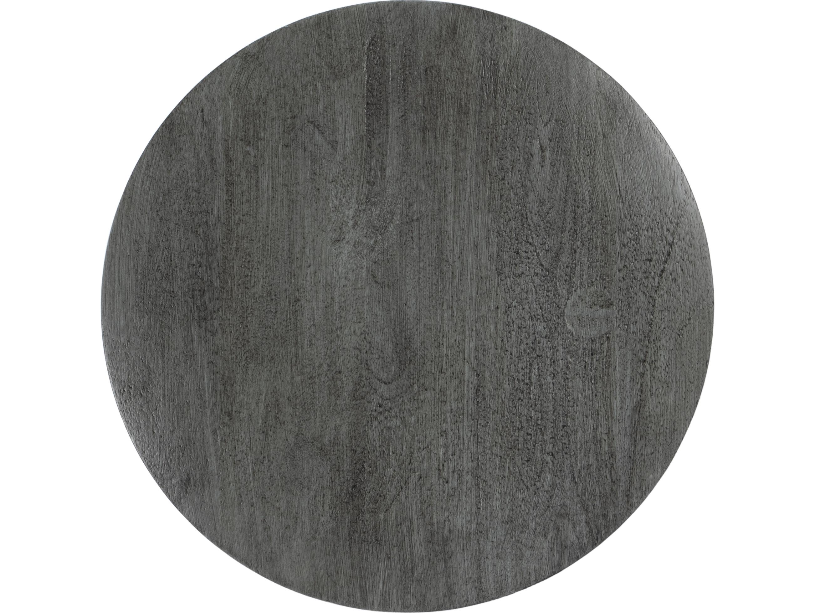 Butler Fluornoy Round Wood Gray End Table