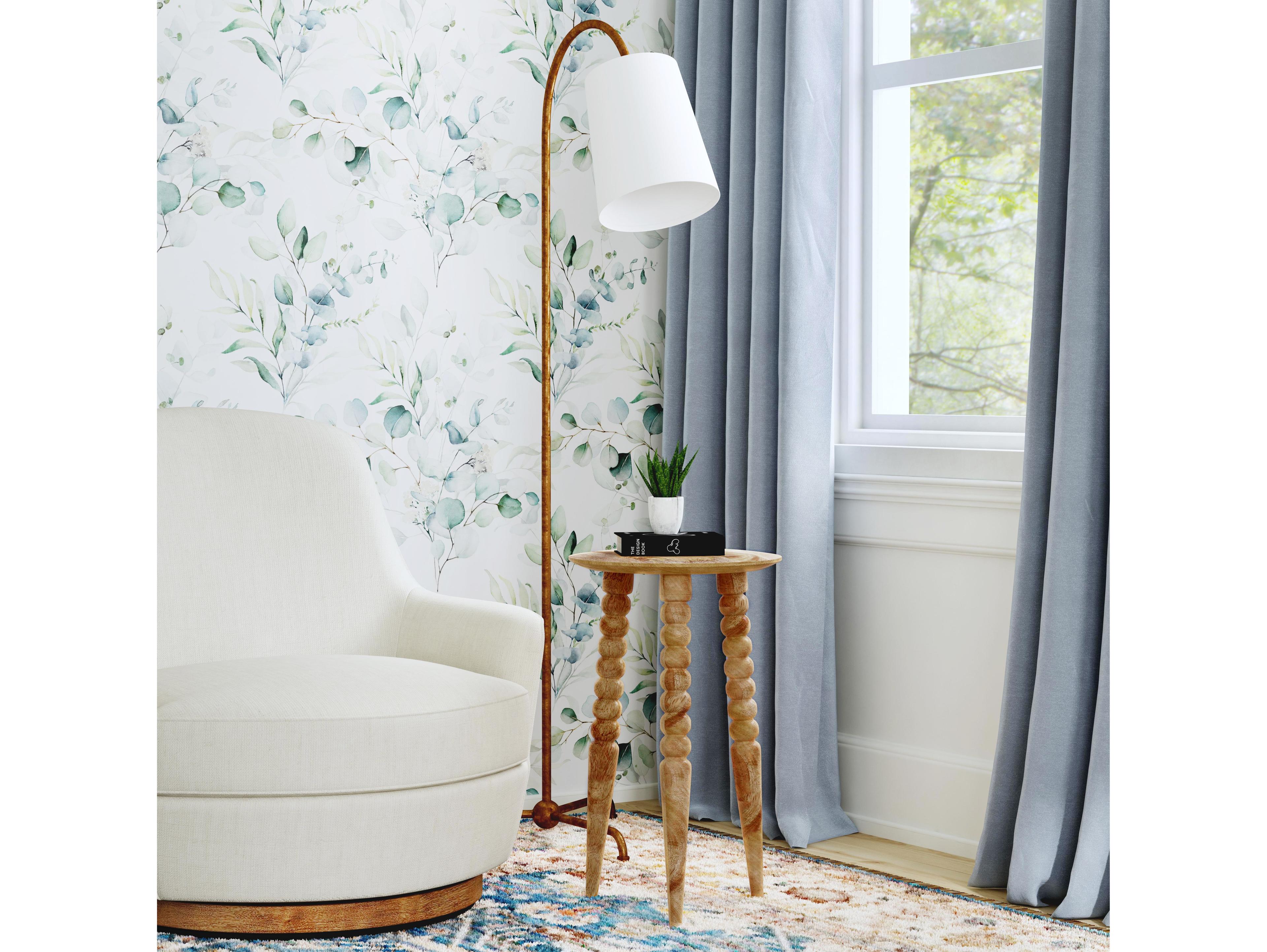 Butler Fluornoy Round Wood Natural Mango End Table