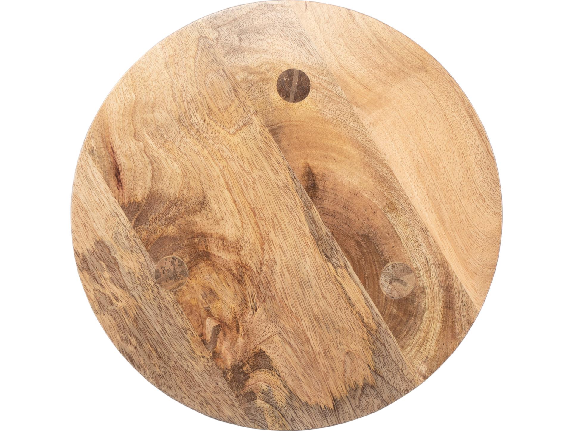 Butler Fluornoy Round Wood Natural Mango End Table