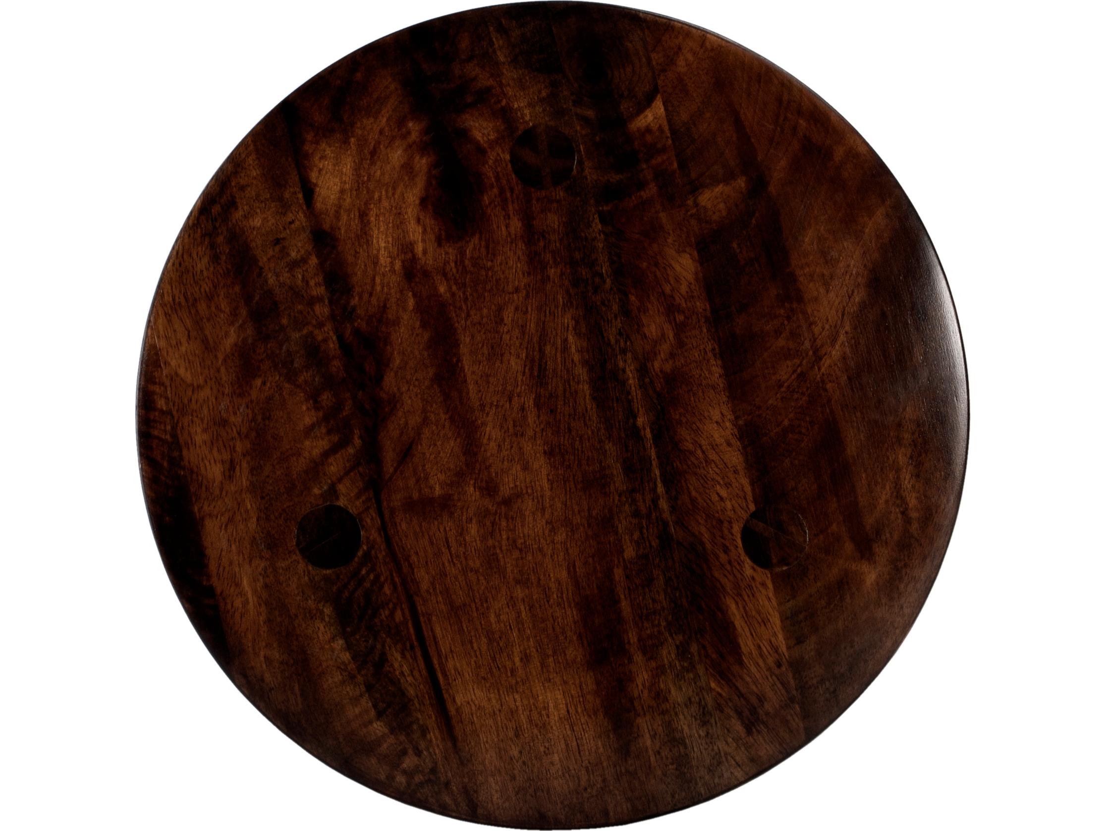 Butler Fluornoy Round Wood Brown End Table