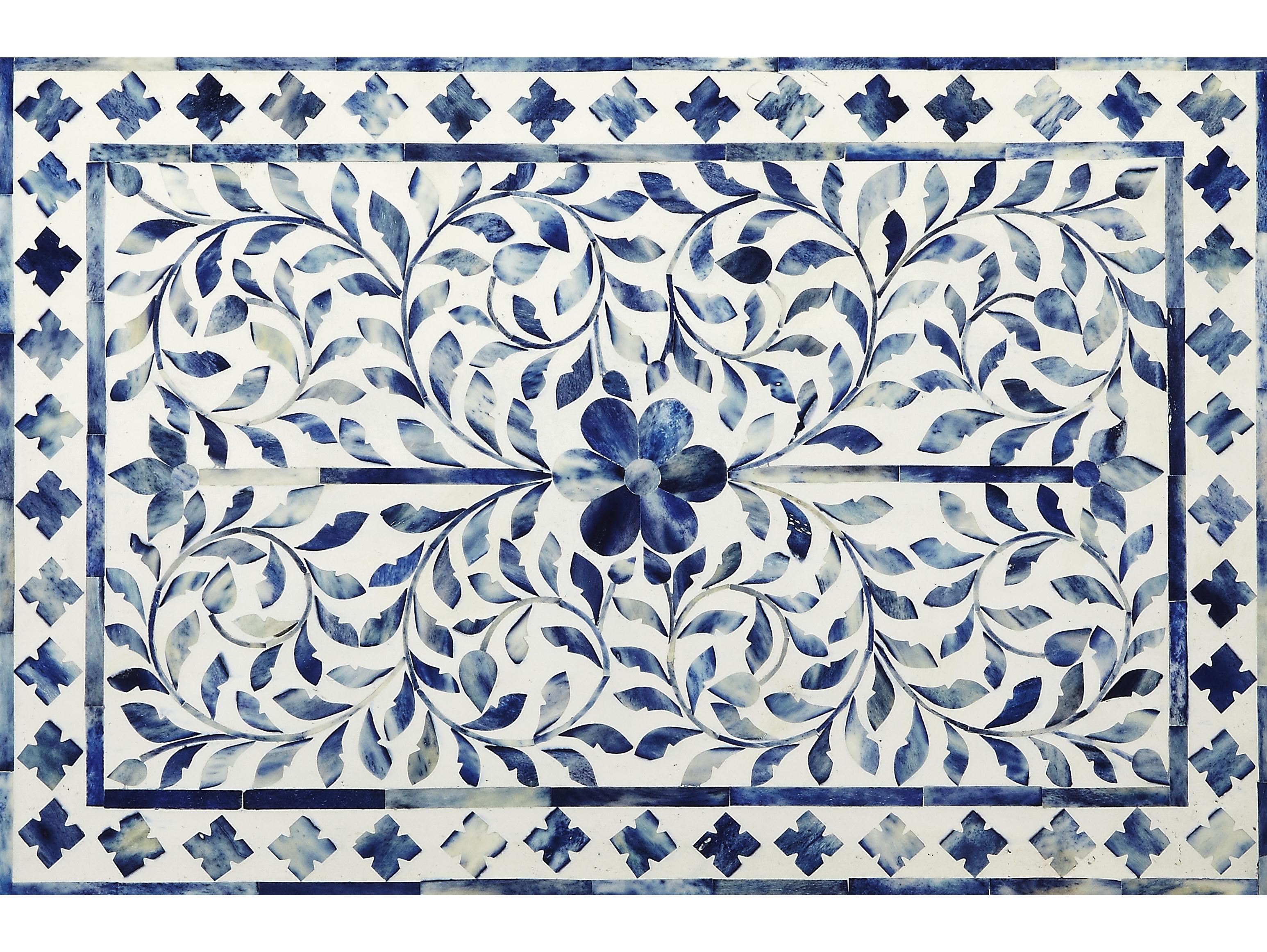 Butler Trubadur Blue Bone Inlay Mango Wood Accent Chest