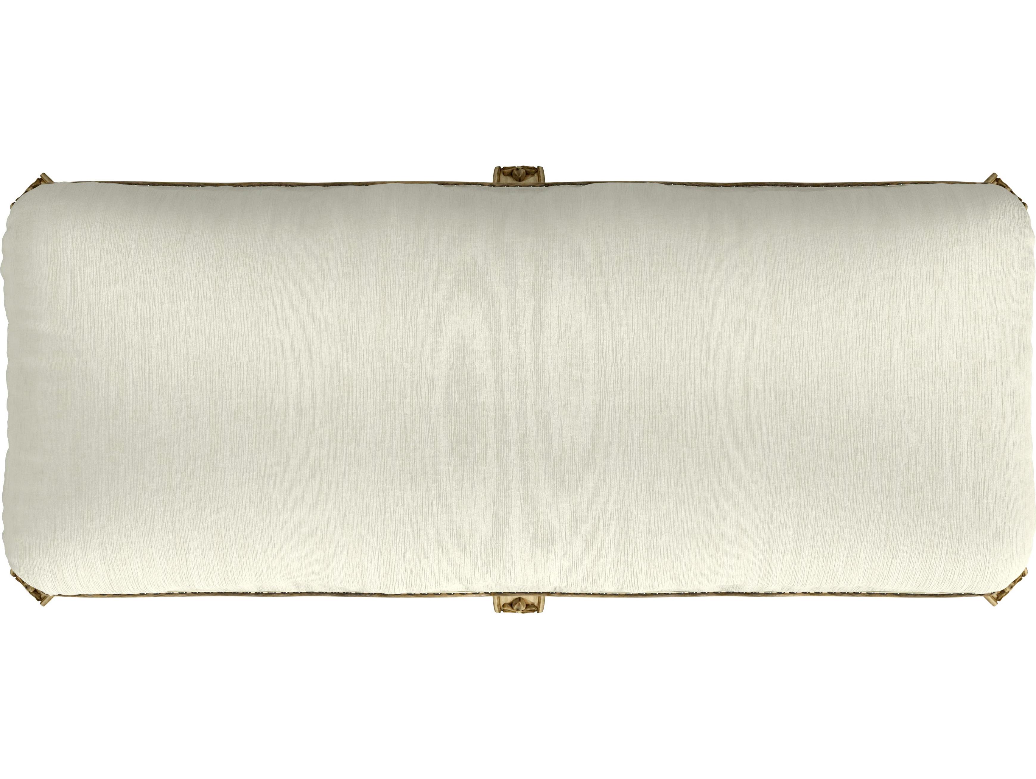 Butler Michelline Antique Beige Upholstered Accent Bench