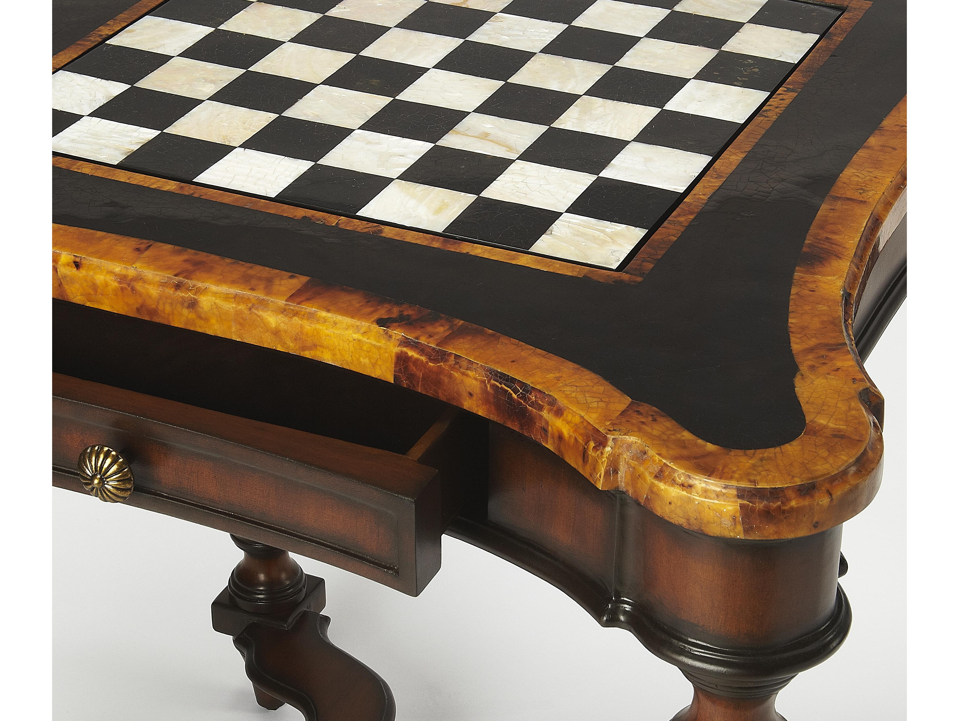 Butler Enrique Brown Mahogany Wood Heritage Game Table