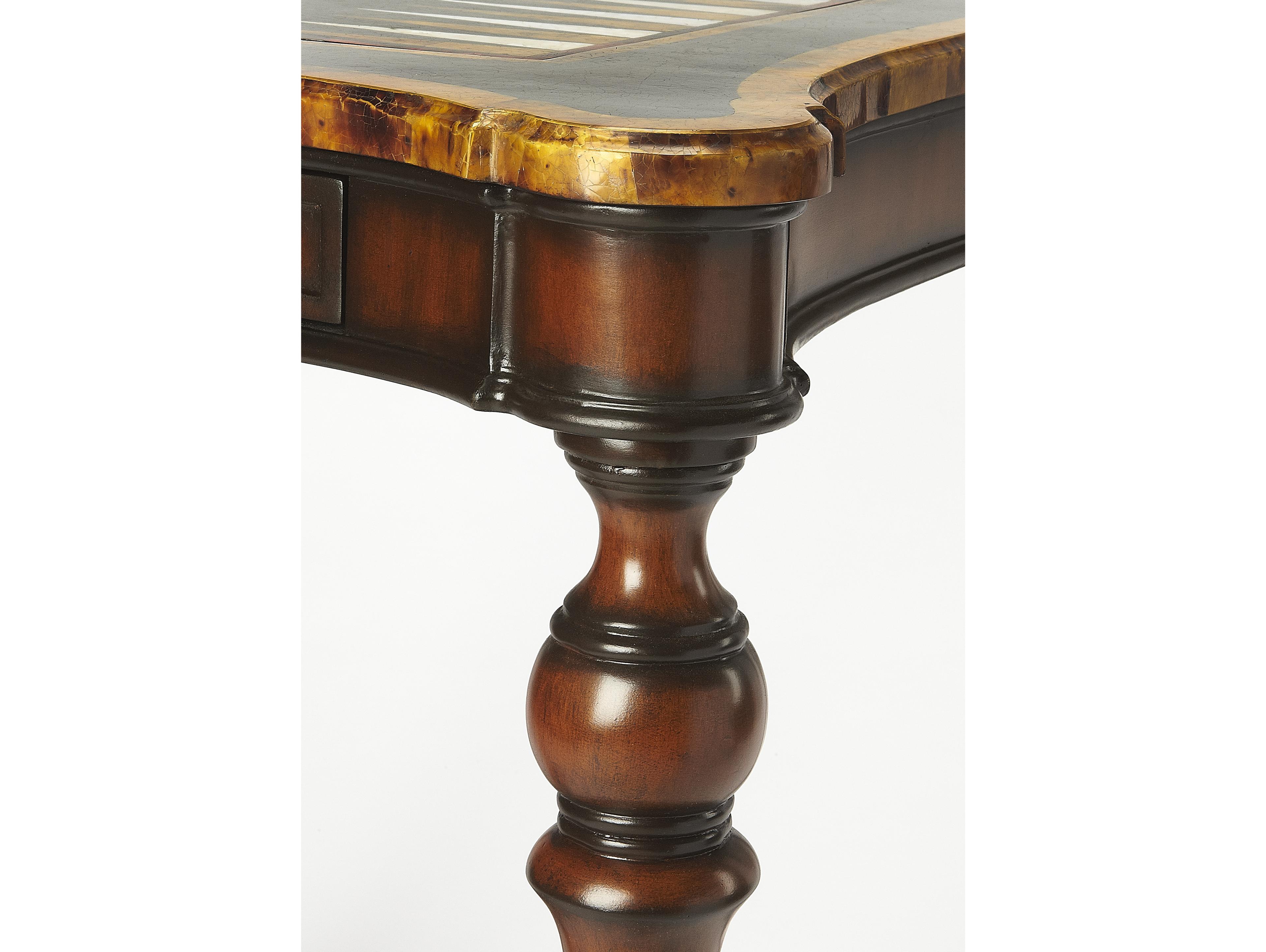 Butler Enrique Brown Mahogany Wood Heritage Game Table