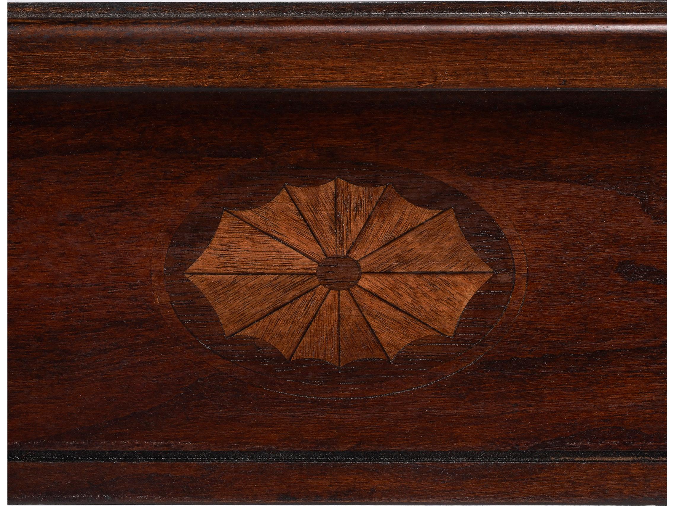 Butler Wendell Demilune Wood Cherry Console Table