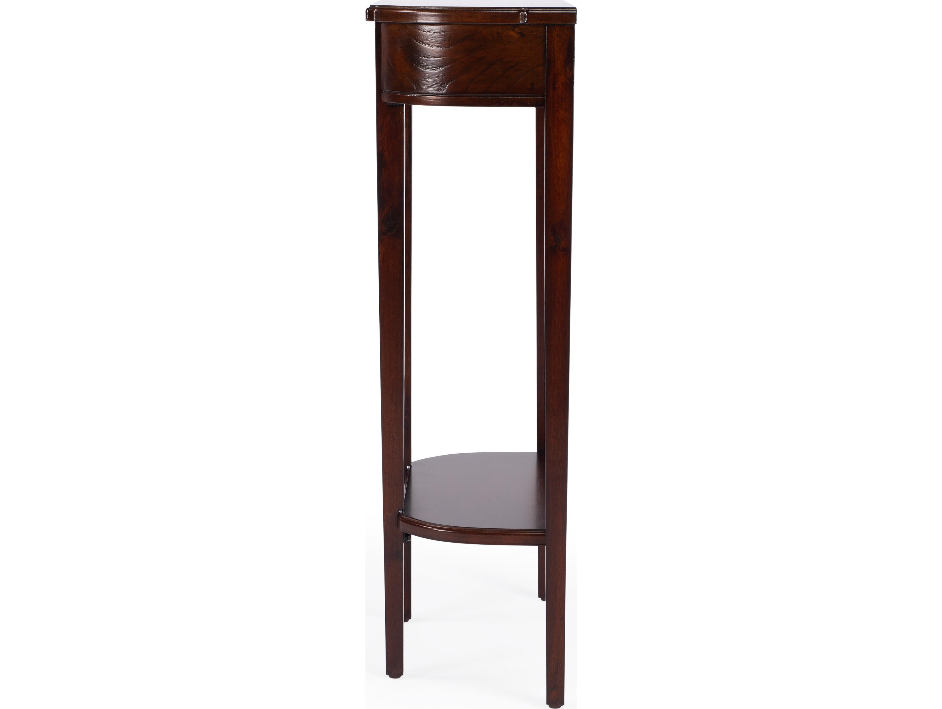 Butler Wendell Demilune Wood Cherry Console Table