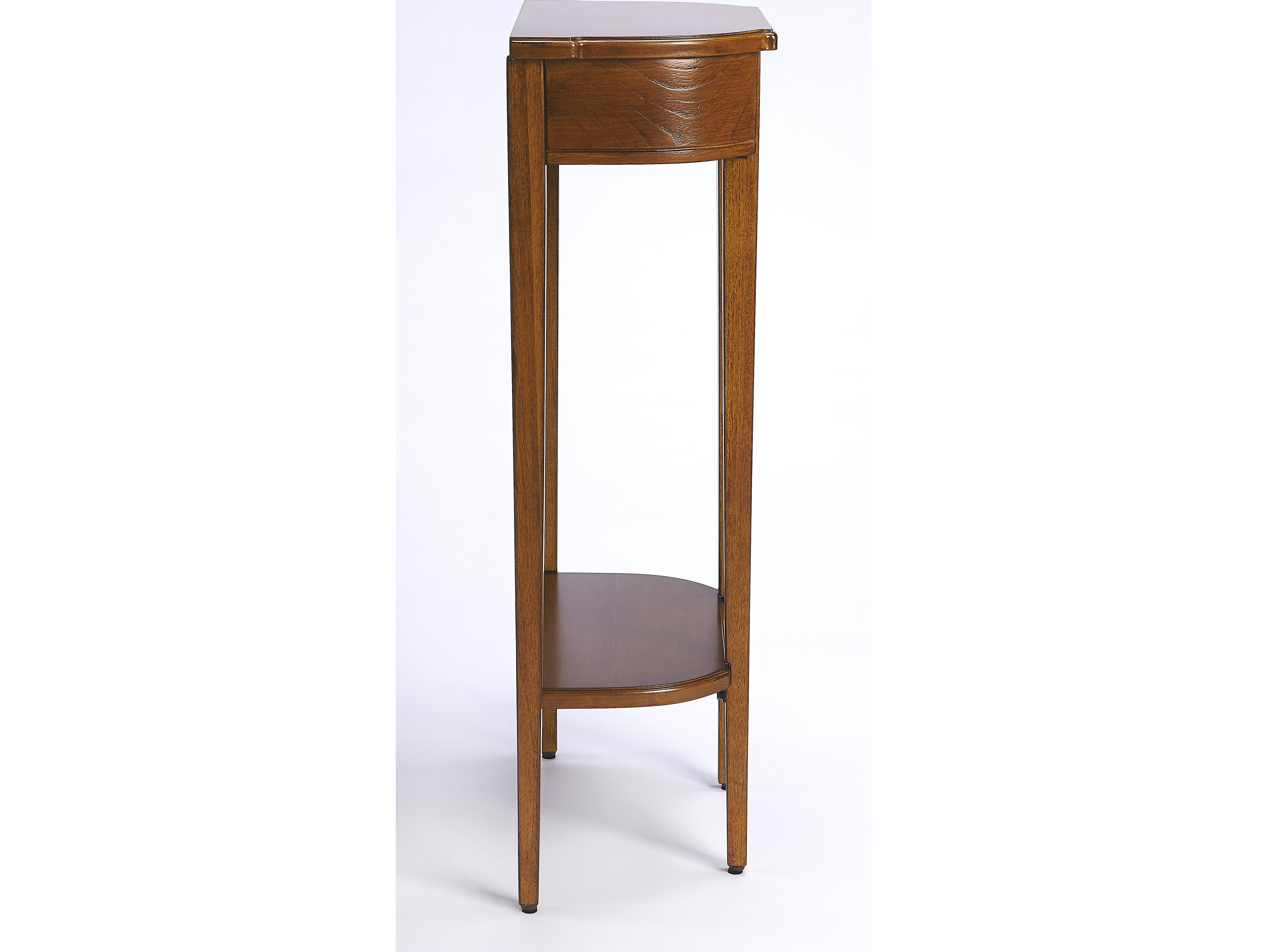 Butler Wendell Demilune Wood Olive Ash Console Table