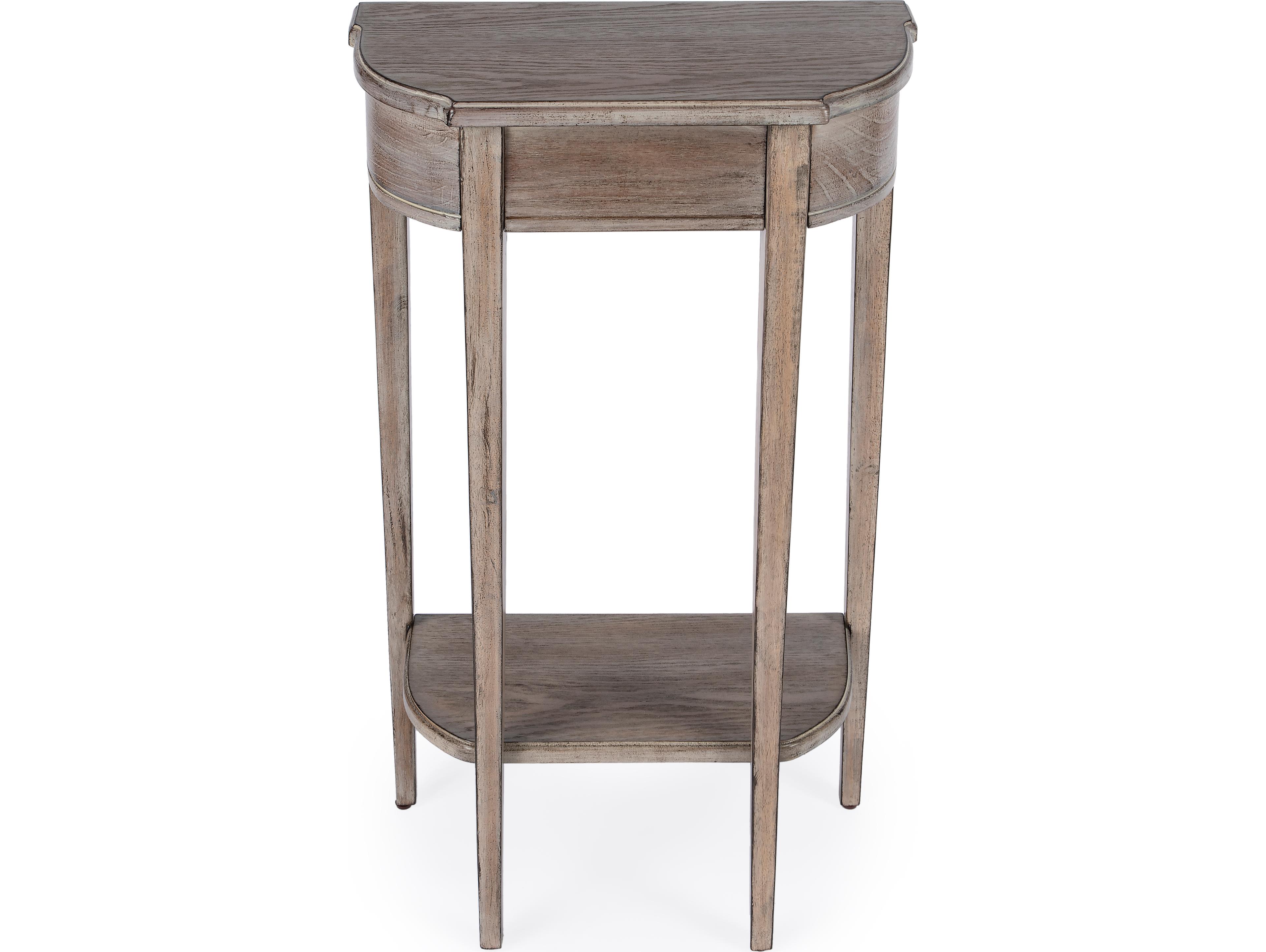 Butler Wendell Demilune Driftwood Console Table