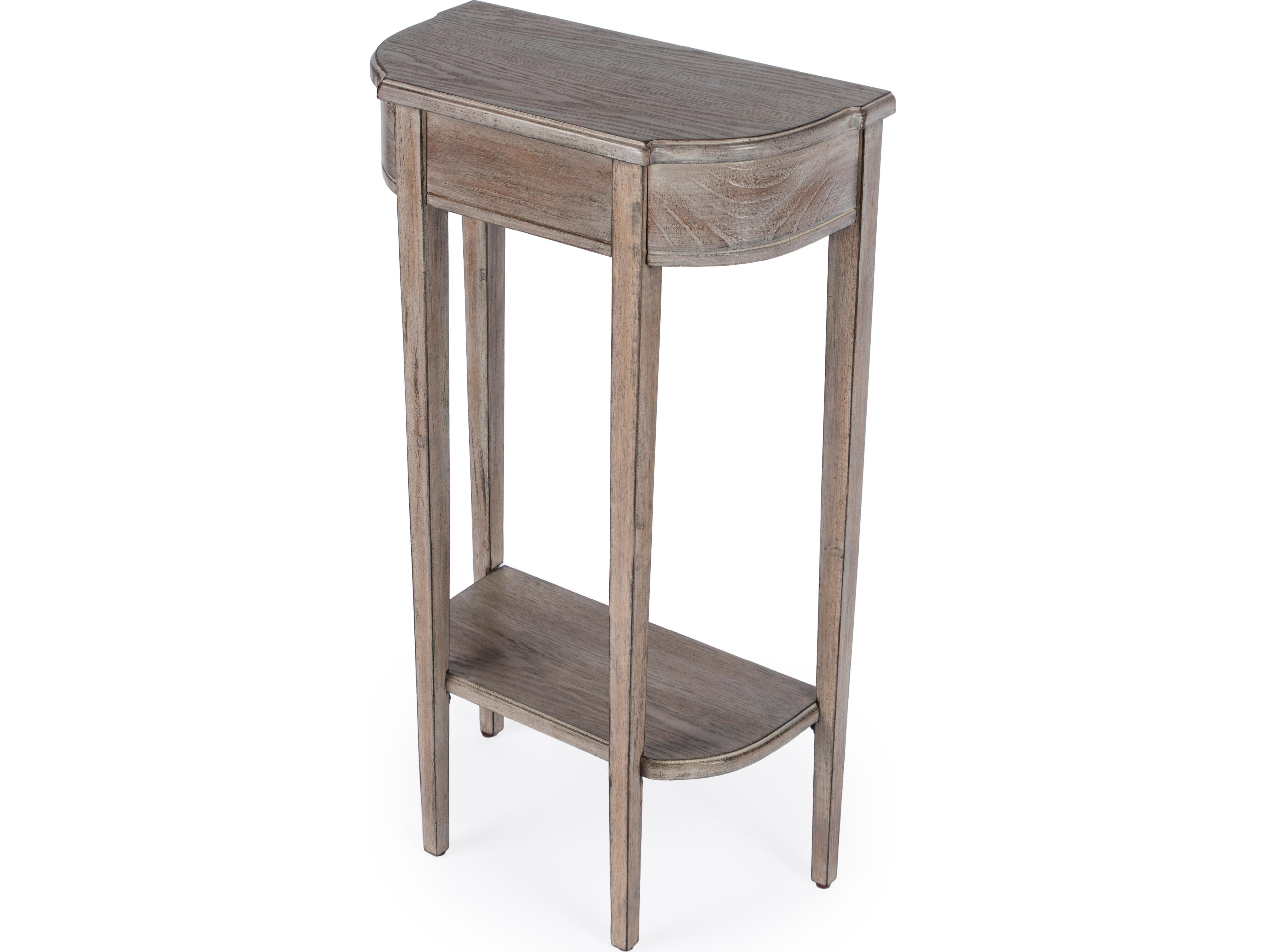 Butler Wendell Demilune Driftwood Console Table