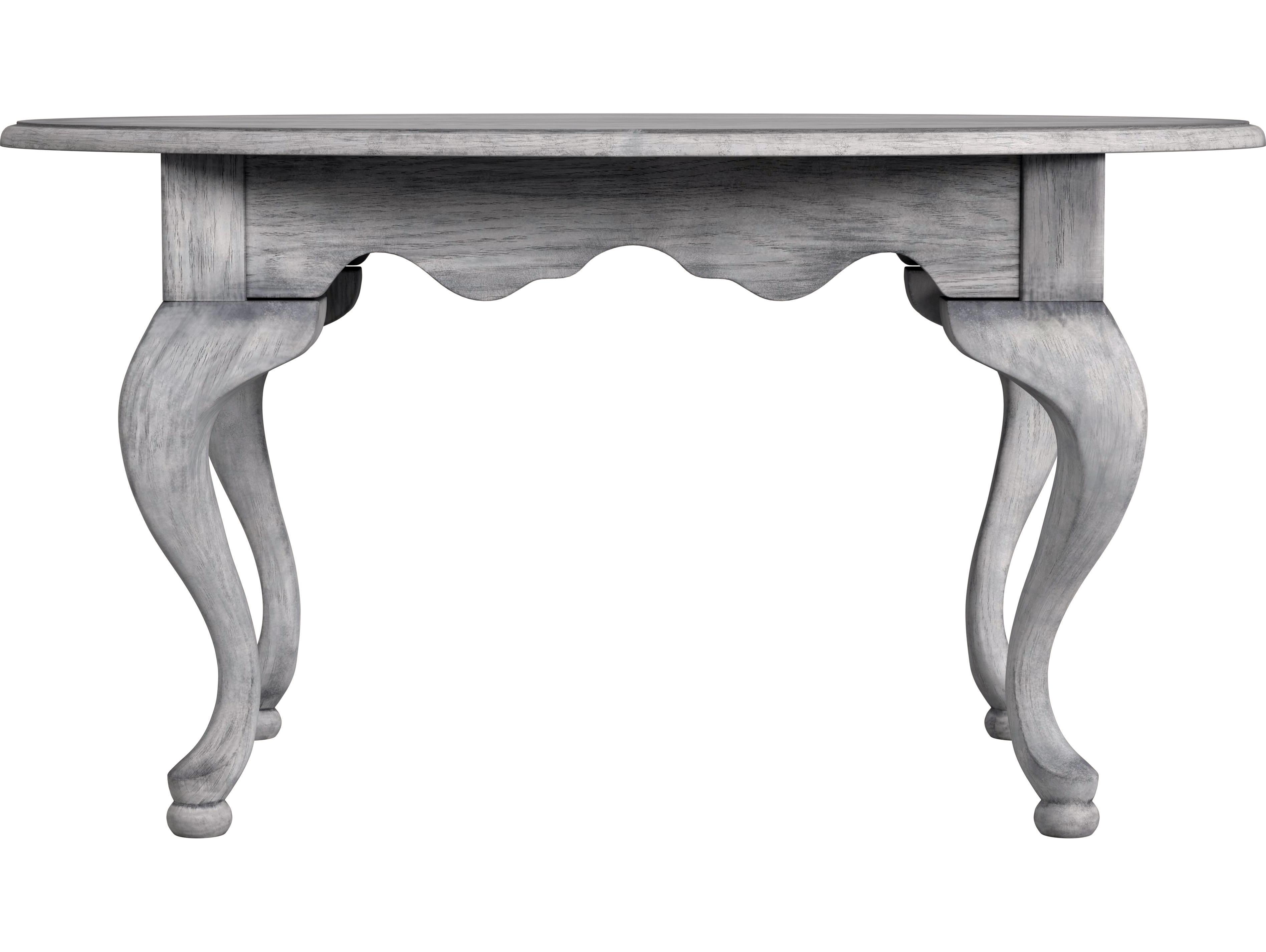 Butler Grace Oval Wood Powder Gray Coffee Table