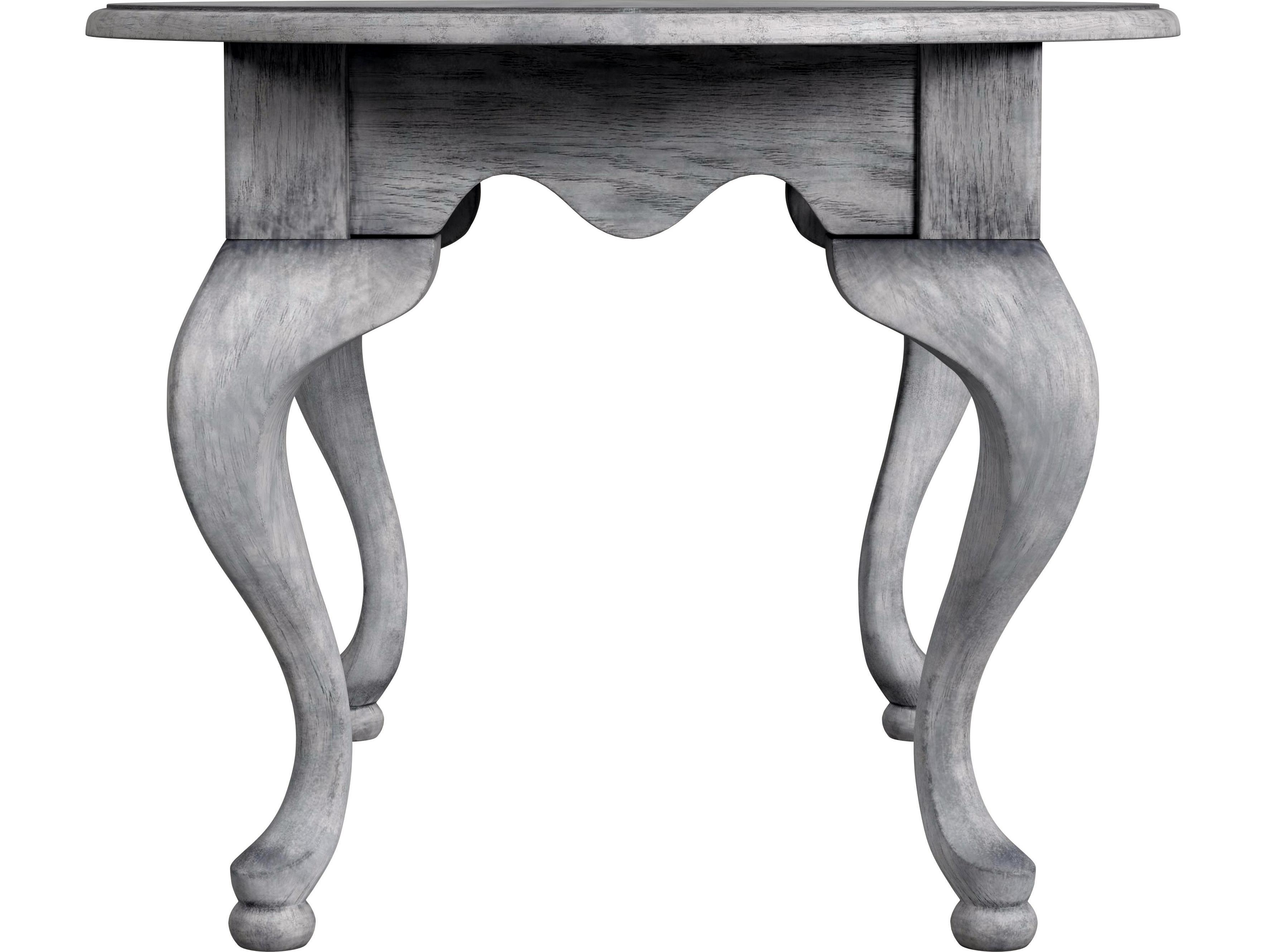 Butler Grace Oval Wood Powder Gray Coffee Table